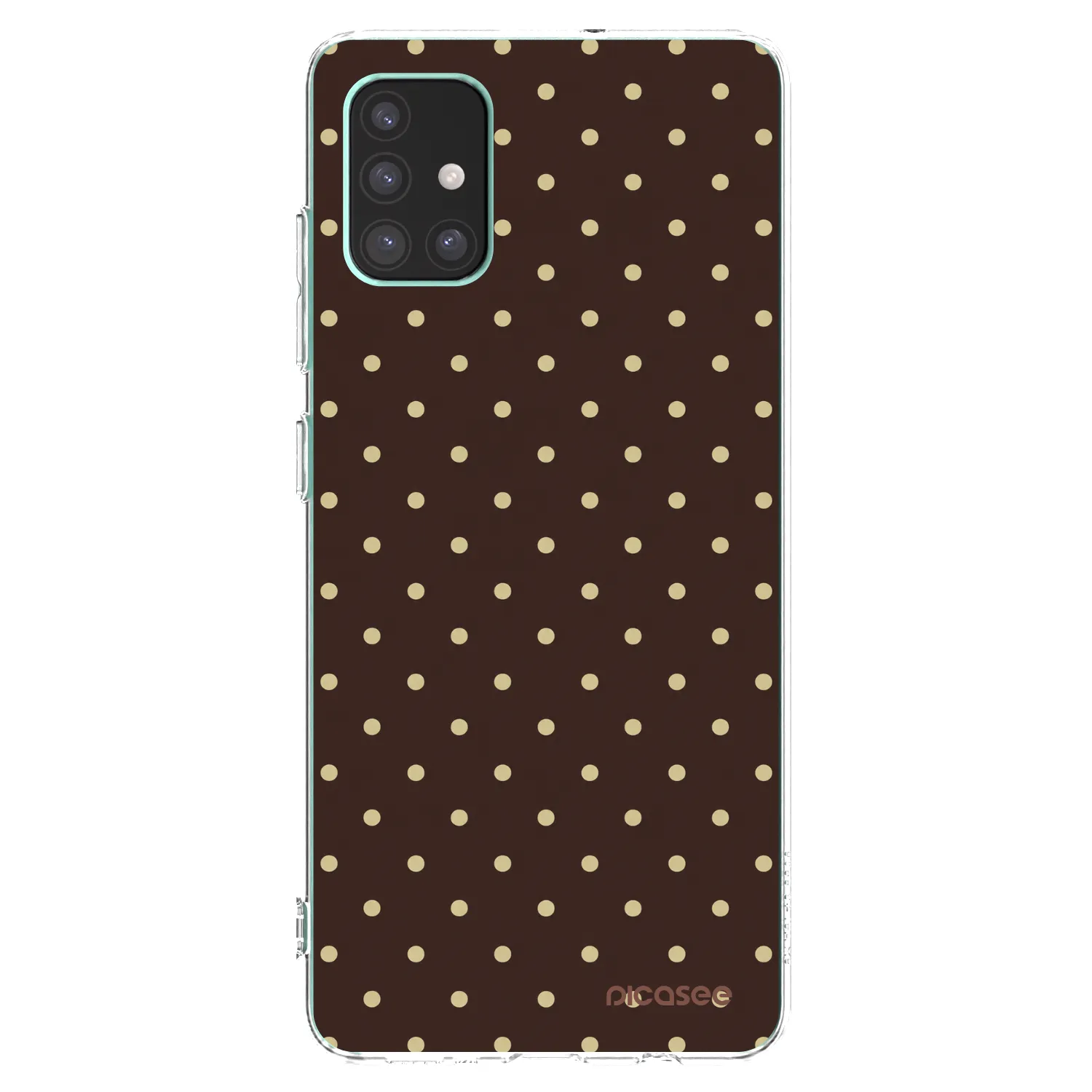 Picasee διαφανής θήκη σιλικόνης Samsung Galaxy M51 M515F - Vanilla Dots & Chocolate