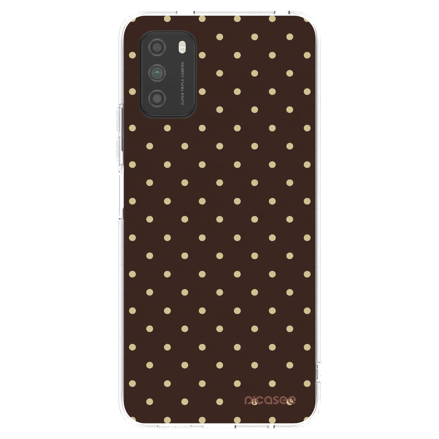 Picasee διαφανής θήκη σιλικόνης Xiaomi Poco M3 - Vanilla Dots & Chocolate