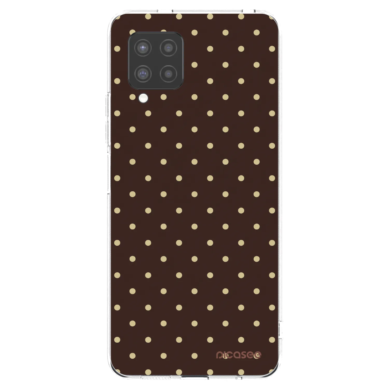 Picasee διαφανής θήκη σιλικόνης Samsung Galaxy A42 A426B - Vanilla Dots & Chocolate