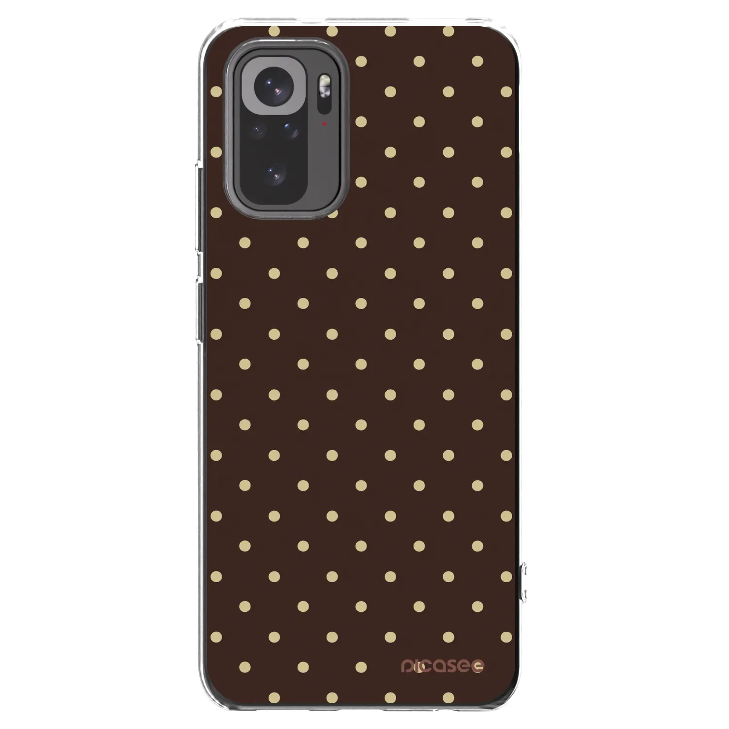 Picasee διαφανής θήκη σιλικόνης Xiaomi Redmi Note 10S - Vanilla Dots & Chocolate