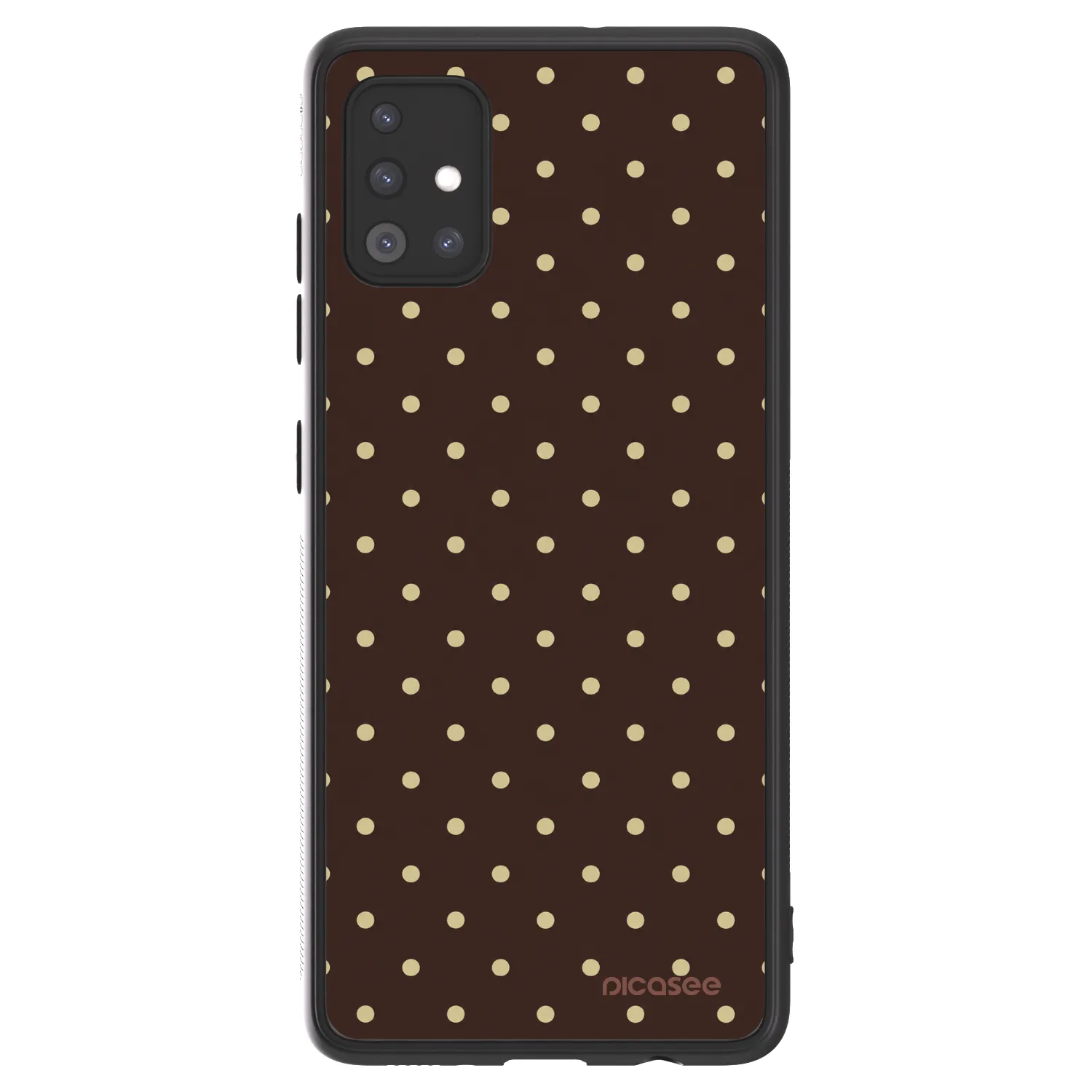 Picasee ULTIMATE CASE για Samsung Galaxy A51 A515F - Vanilla Dots & Chocolate