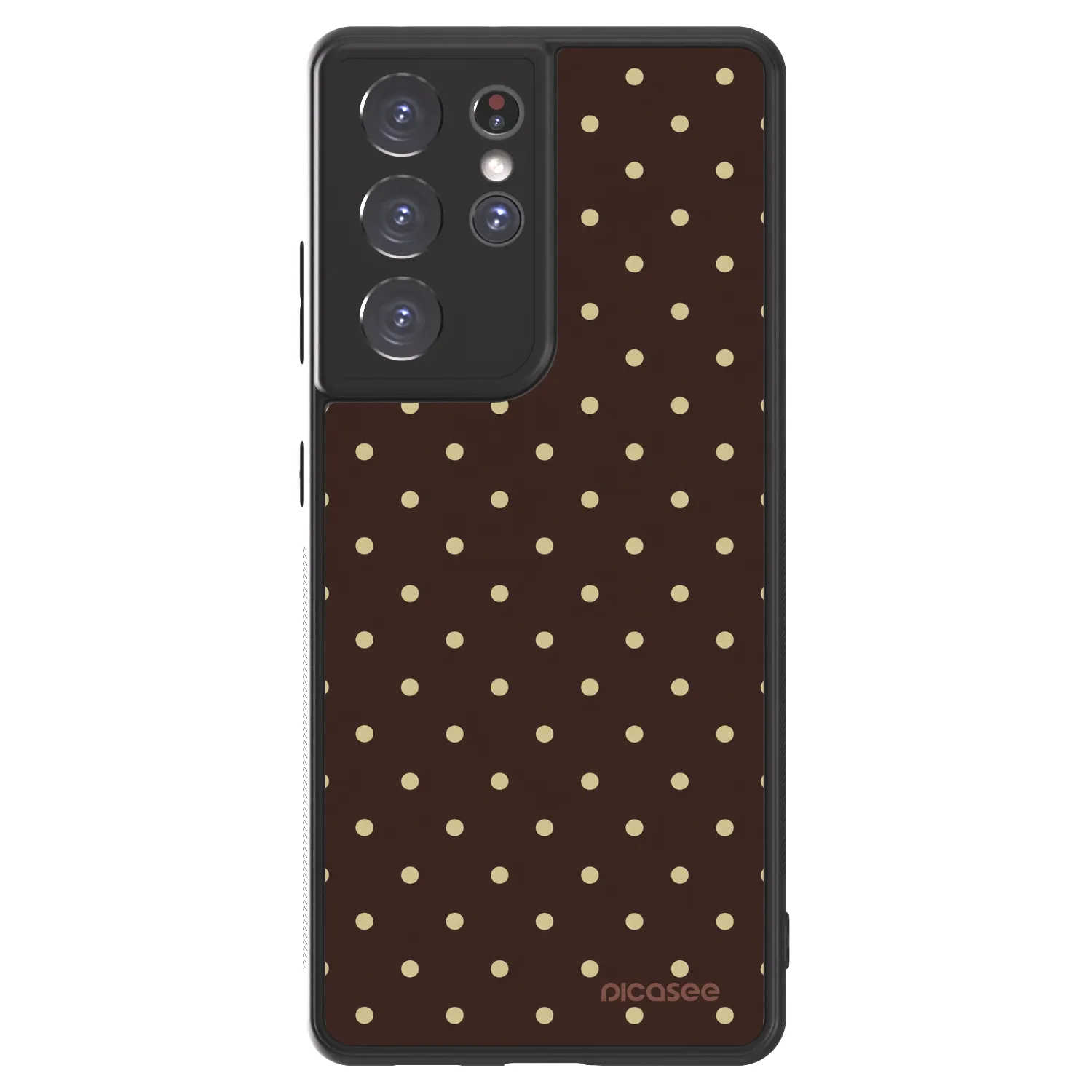 Picasee ULTIMATE CASE για Samsung Galaxy S21 Ultra 5G G998B - Vanilla Dots & Chocolate