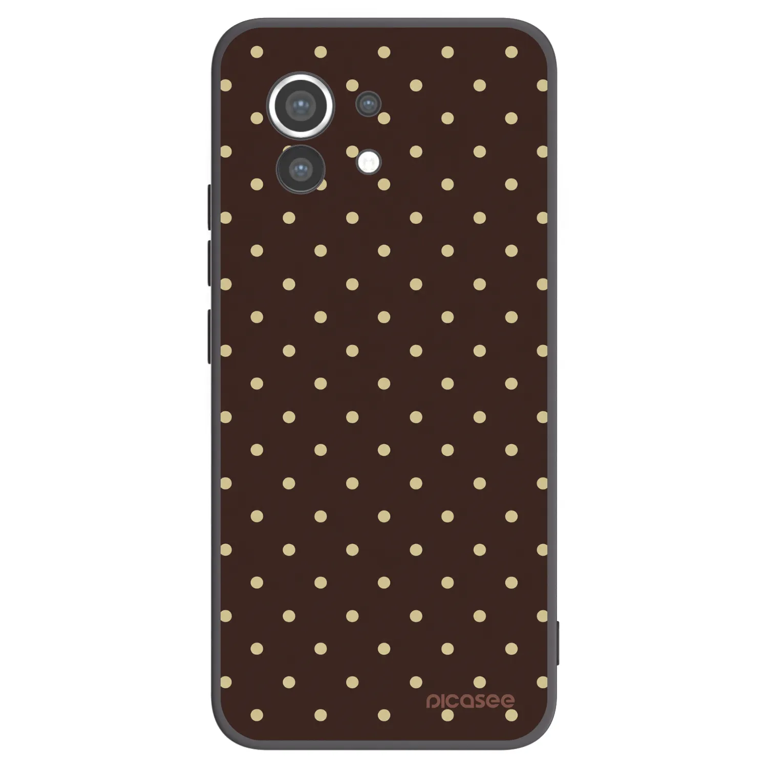 Picasee Μαύρη θήκη σιλικόνης για Xiaomi Mi 11 - Vanilla Dots & Chocolate