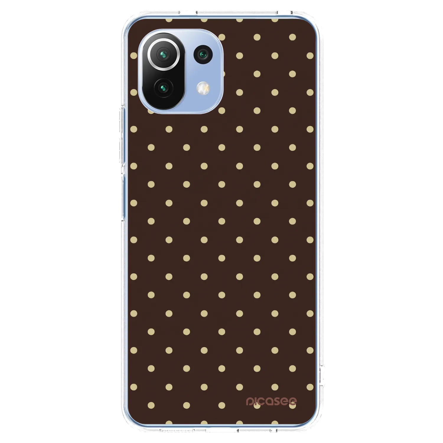 Picasee διαφανής θήκη σιλικόνης Xiaomi Mi 11 Lite - Vanilla Dots & Chocolate