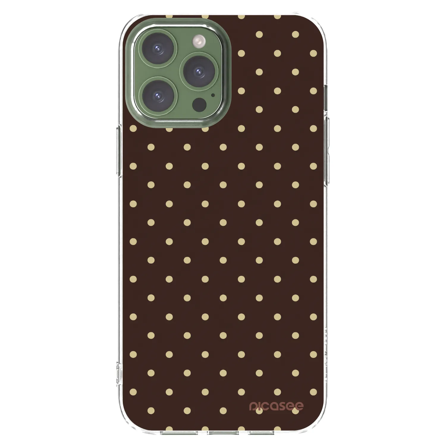 Picasee διαφανής θήκη σιλικόνης Apple iPhone 13 Pro Max - Vanilla Dots & Chocolate