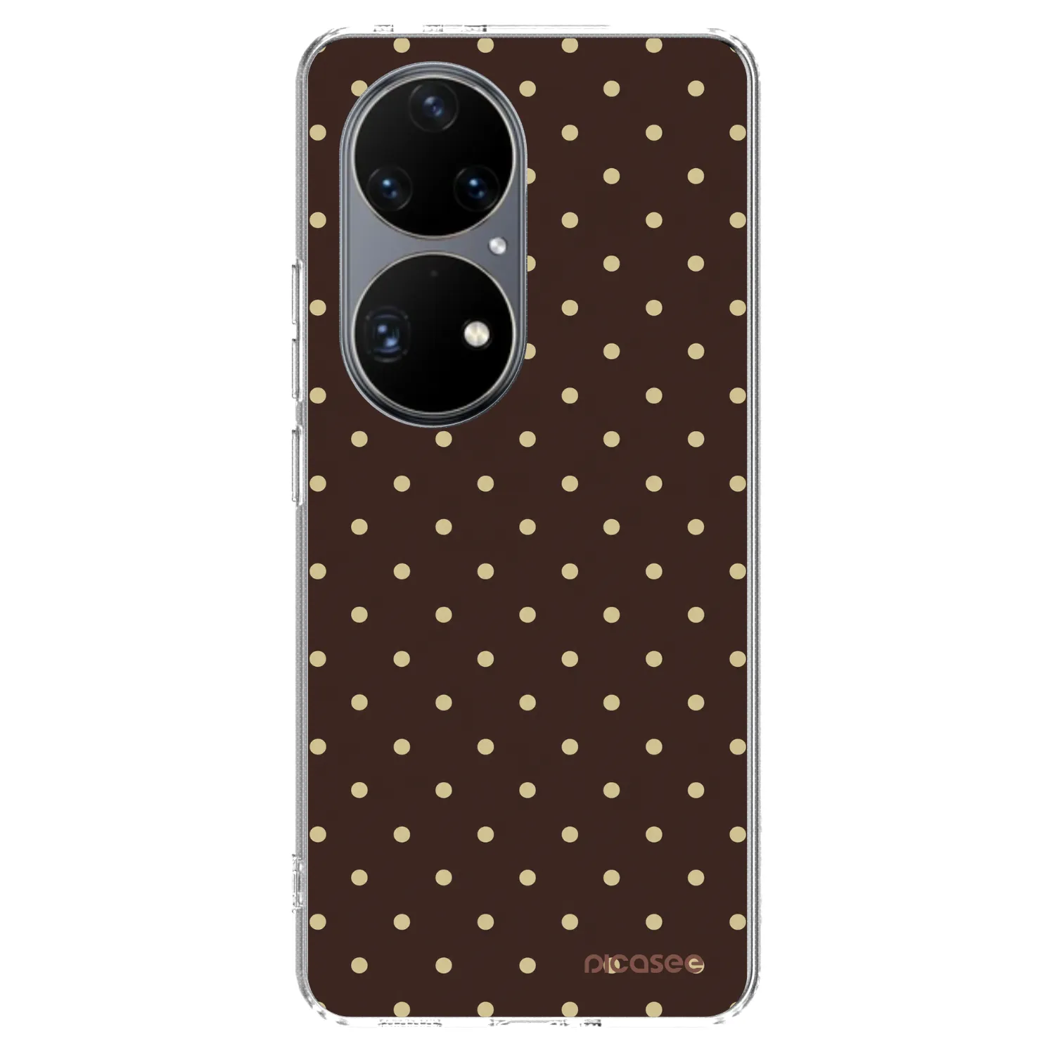 Picasee διαφανής θήκη σιλικόνης Huawei P50 - Vanilla Dots & Chocolate