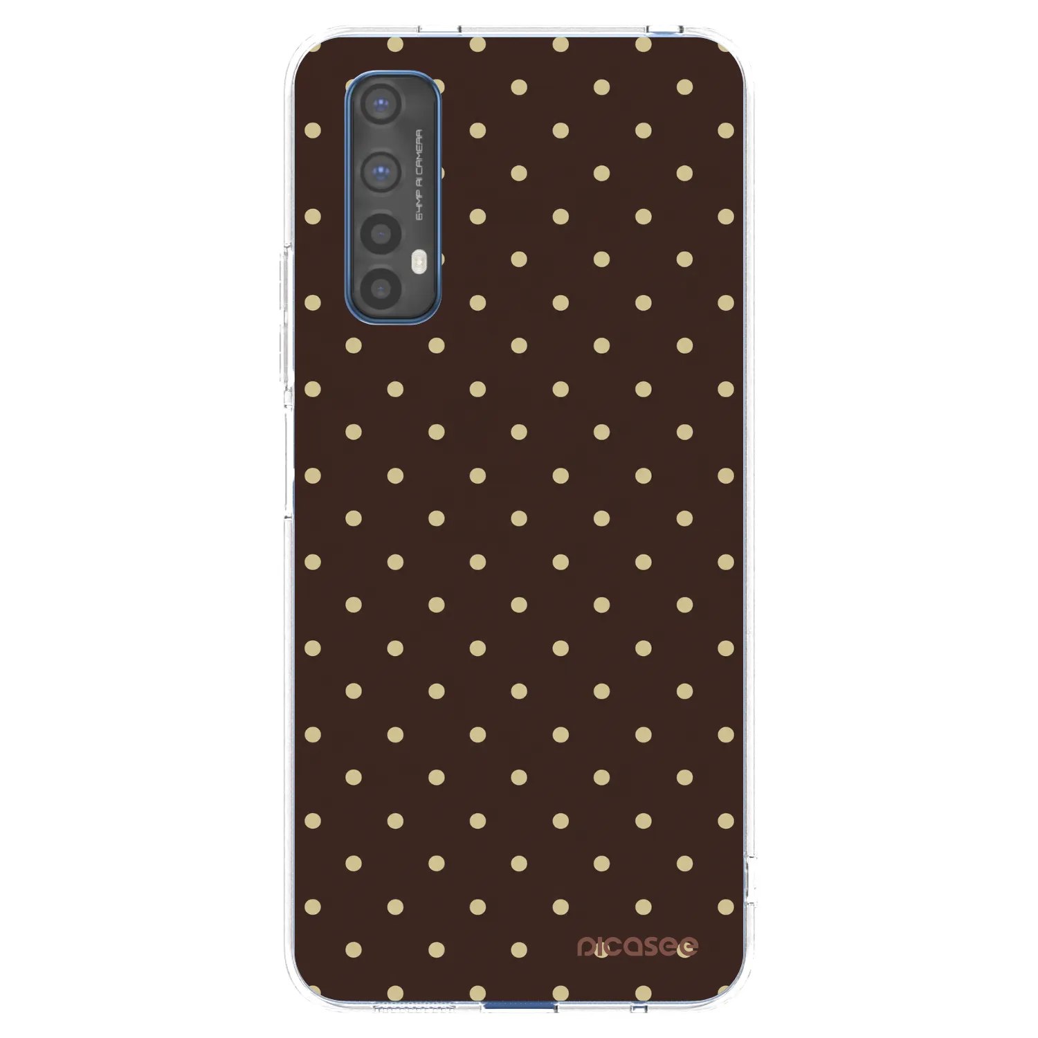 Picasee διαφανής θήκη σιλικόνης Realme 7 - Vanilla Dots & Chocolate