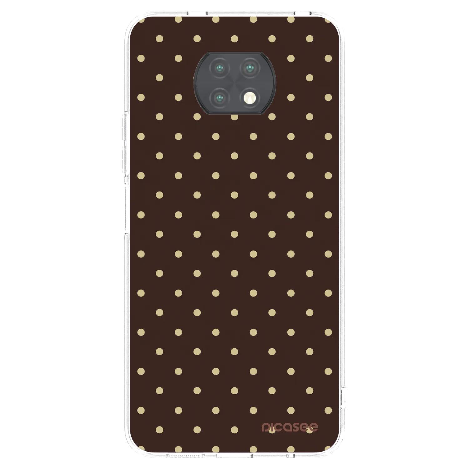 Picasee διαφανής θήκη σιλικόνης Xiaomi Redmi Note 9T - Vanilla Dots & Chocolate