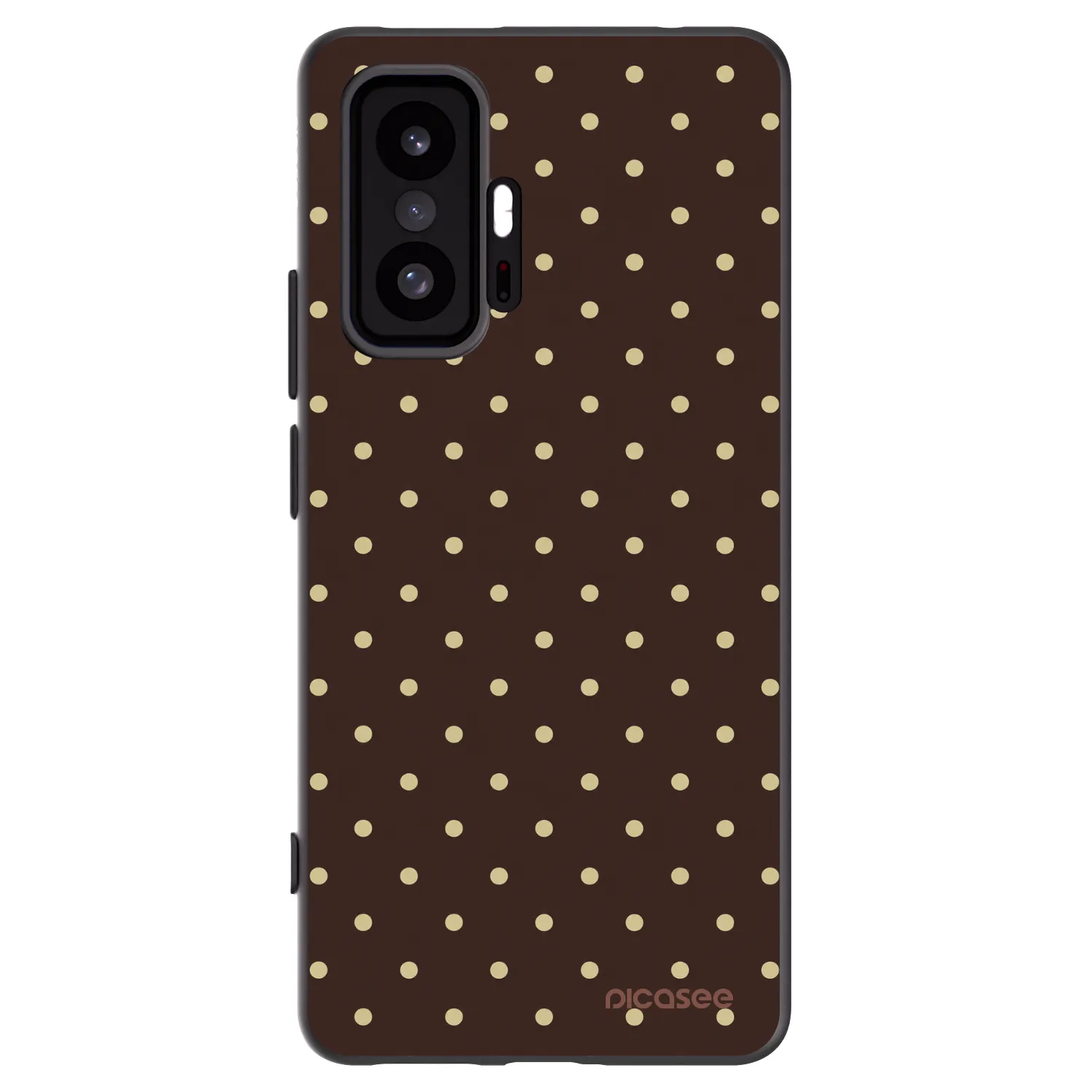 Picasee Μαύρη θήκη σιλικόνης για Xiaomi 11T - Vanilla Dots & Chocolate