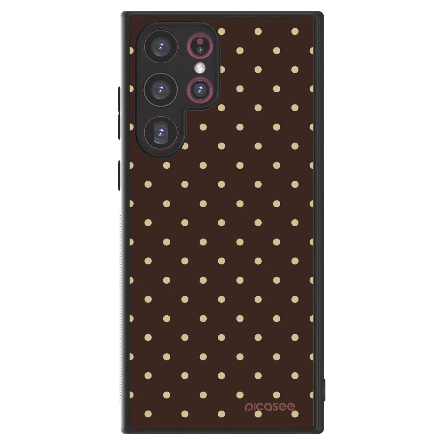 Picasee ULTIMATE CASE για Samsung Galaxy S22 Ultra 5G - Vanilla Dots & Chocolate