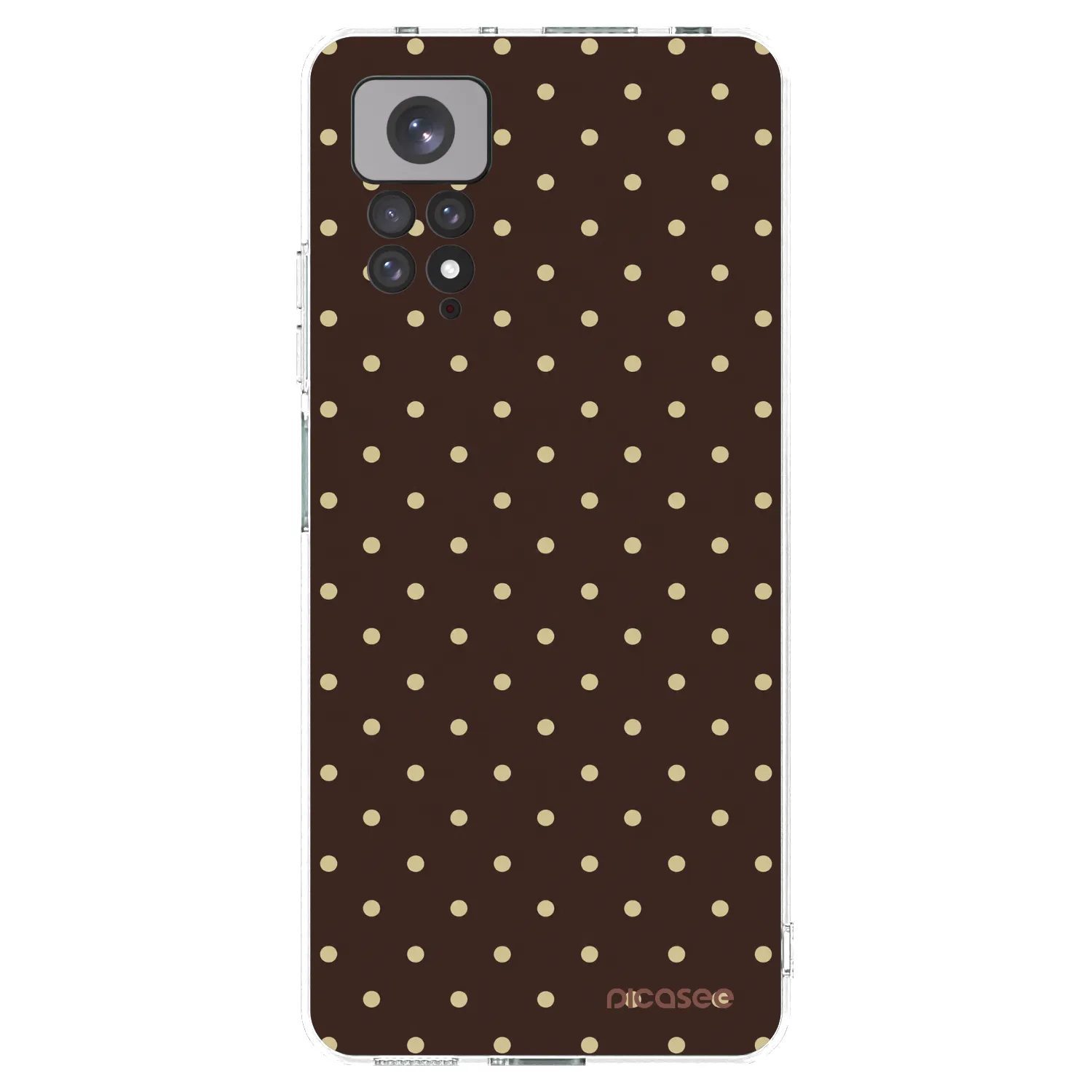 Picasee διαφανής θήκη σιλικόνης Xiaomi Redmi Note 11S 4G - Vanilla Dots & Chocolate