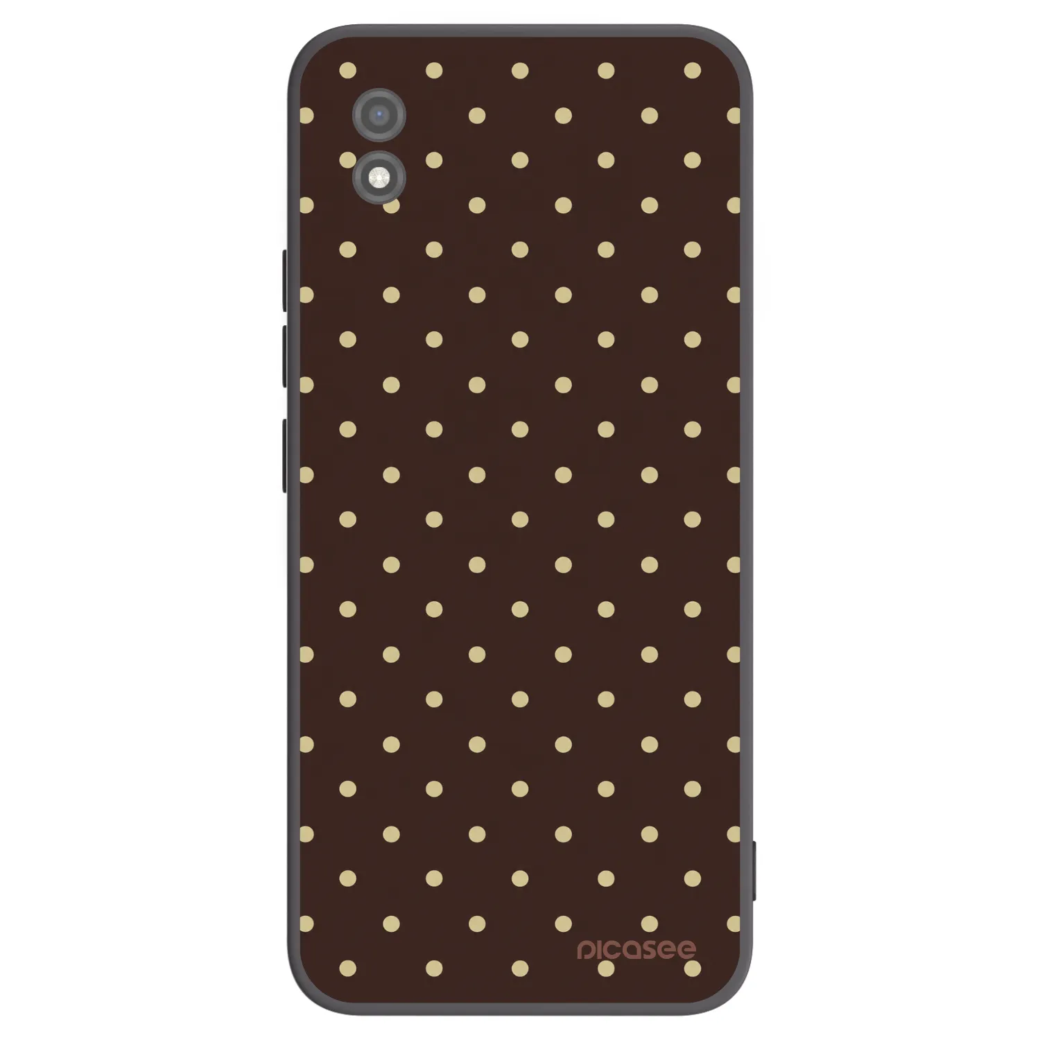 Picasee Μαύρη θήκη σιλικόνης για Realme C11 (2021) - Vanilla Dots & Chocolate
