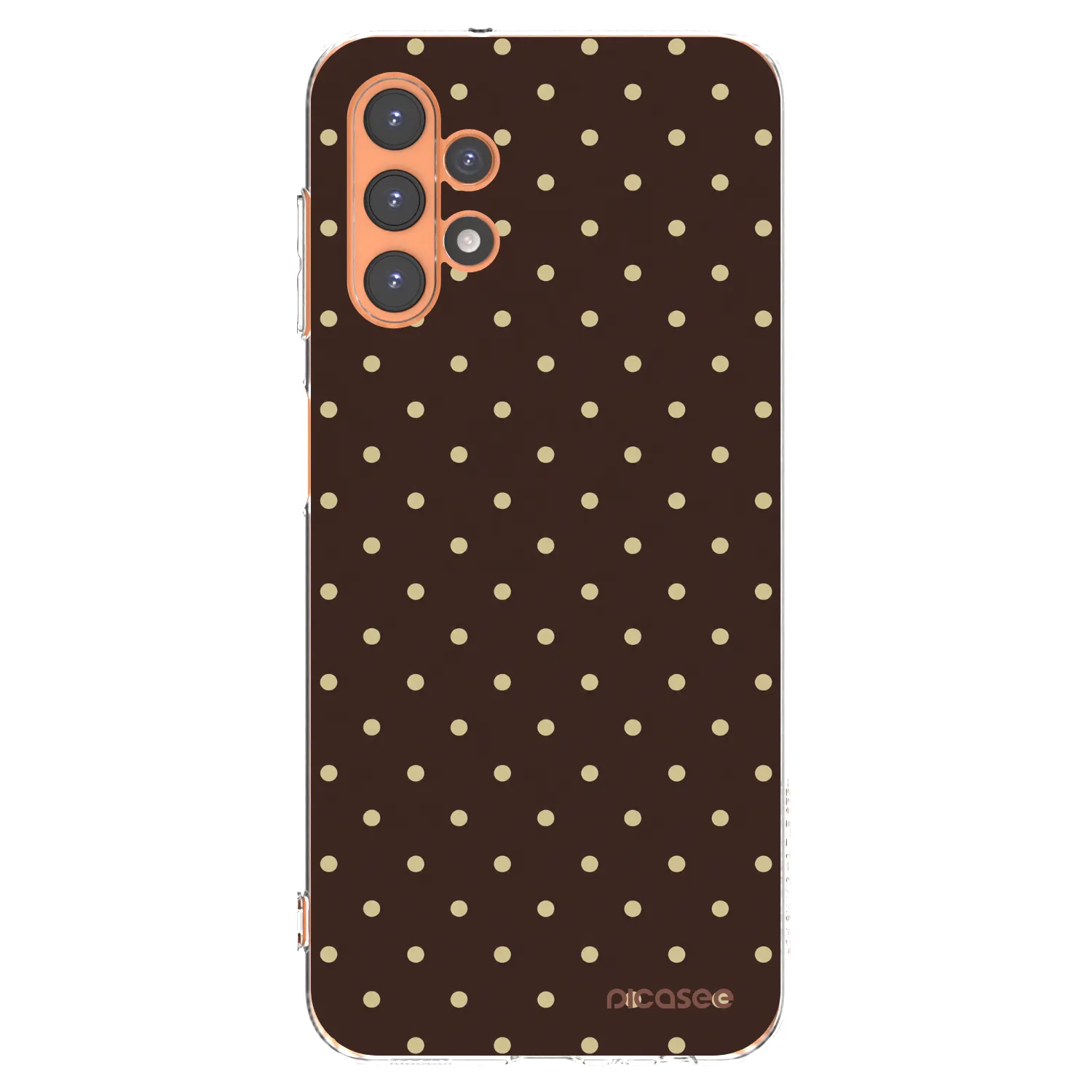 Picasee διαφανής θήκη σιλικόνης Samsung Galaxy A13 4G A135 - Vanilla Dots & Chocolate