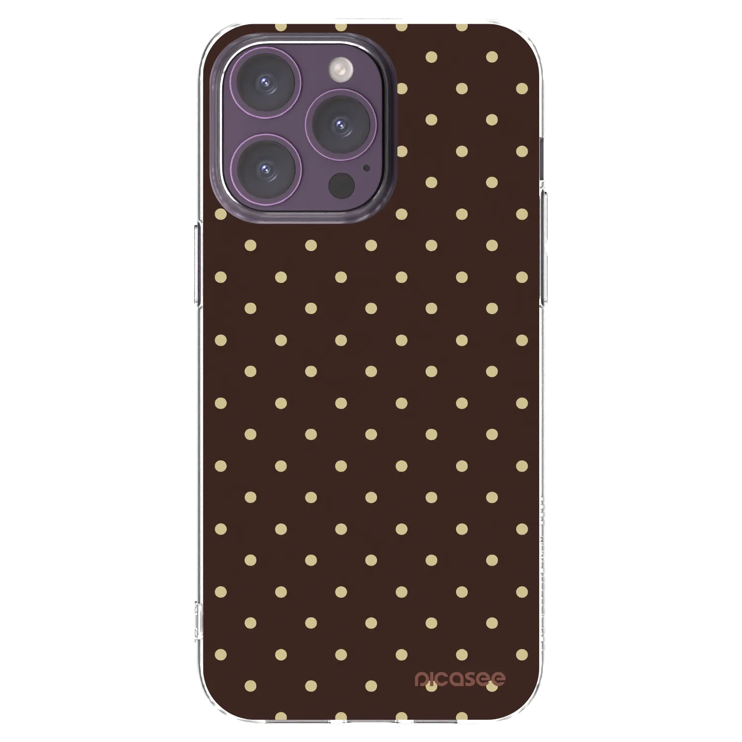 Picasee διαφανής θήκη σιλικόνης Apple iPhone 14 Pro Max - Vanilla Dots & Chocolate
