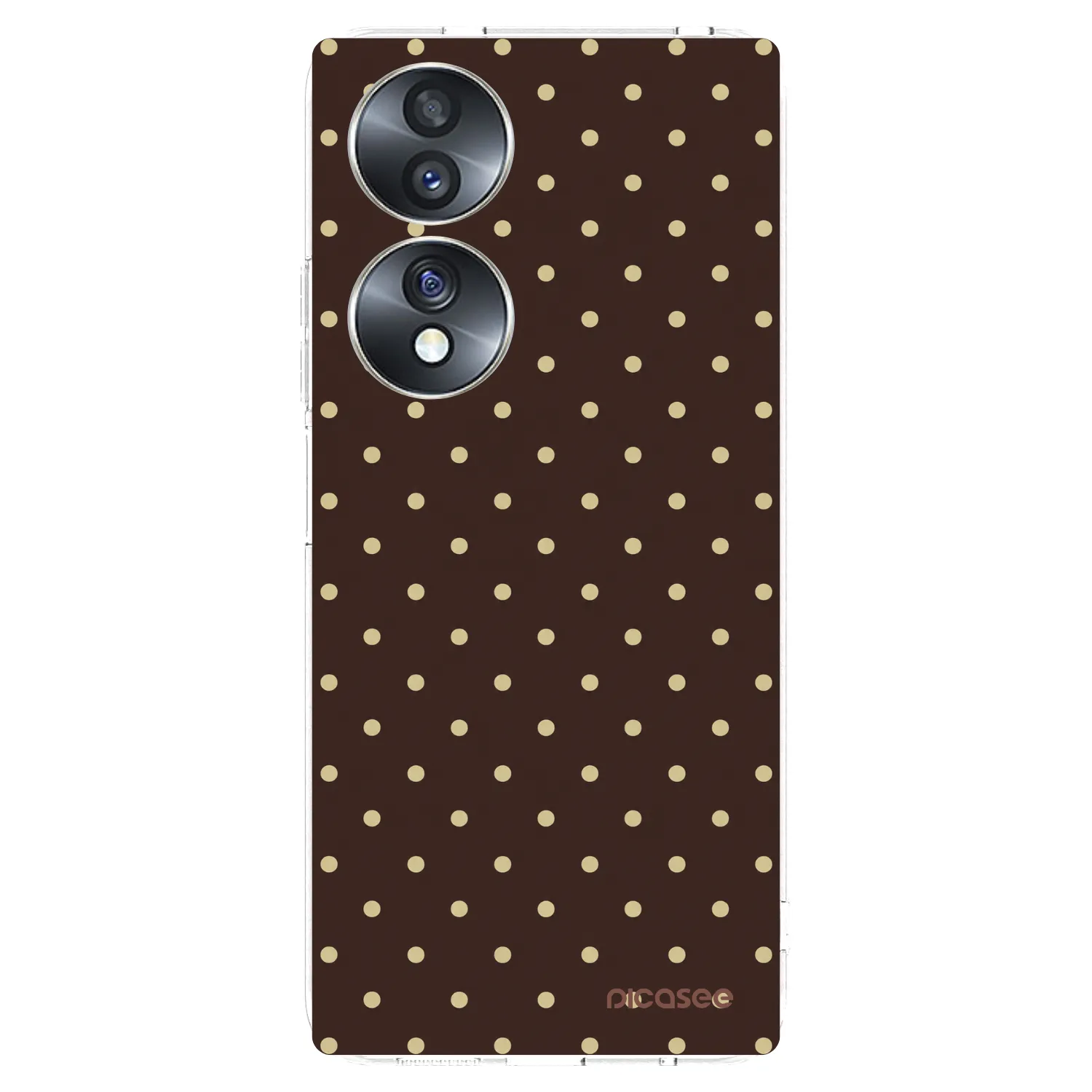 Picasee διαφανής θήκη σιλικόνης Honor 70 - Vanilla Dots & Chocolate