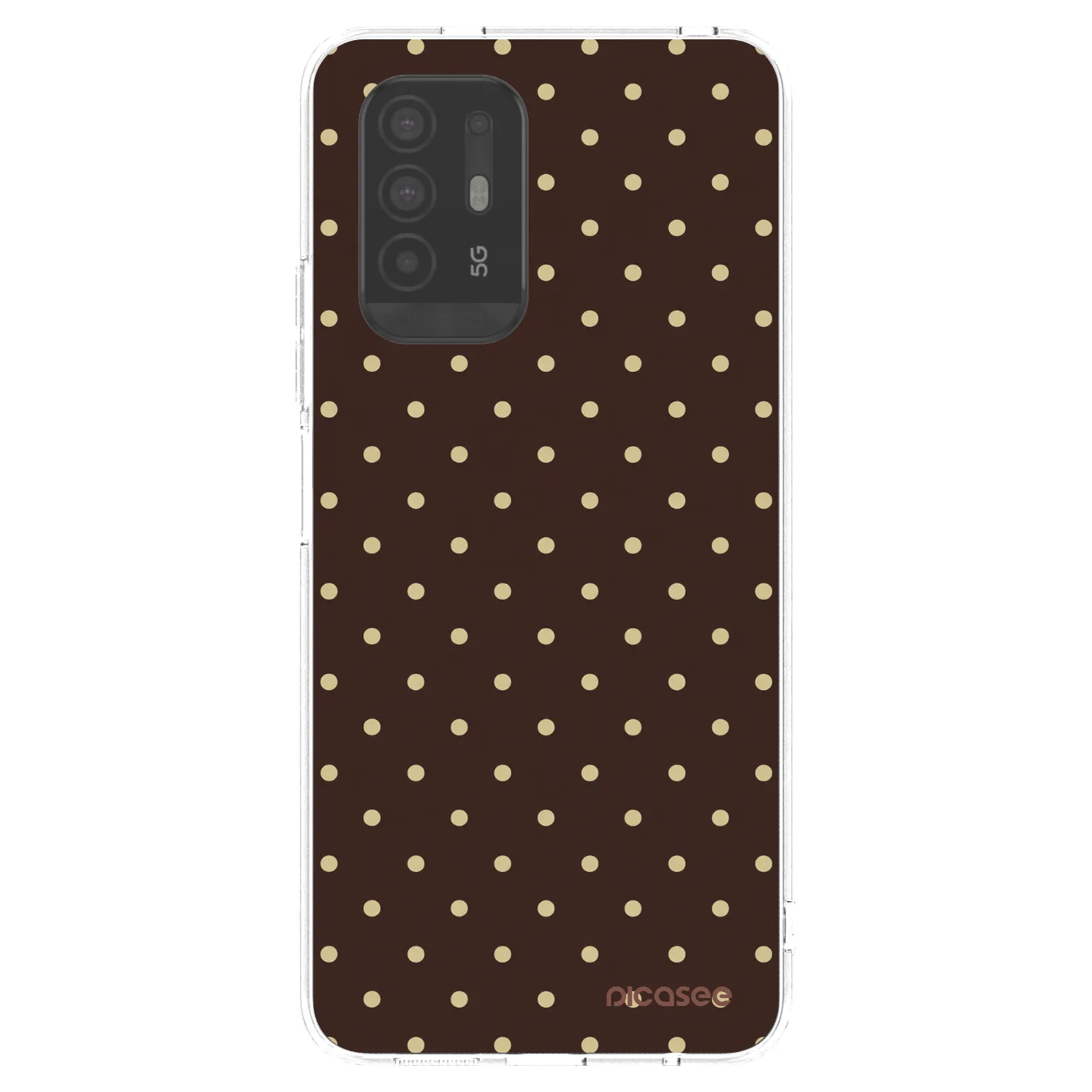 Picasee διαφανής θήκη σιλικόνης OPPO A94 5G - Vanilla Dots & Chocolate