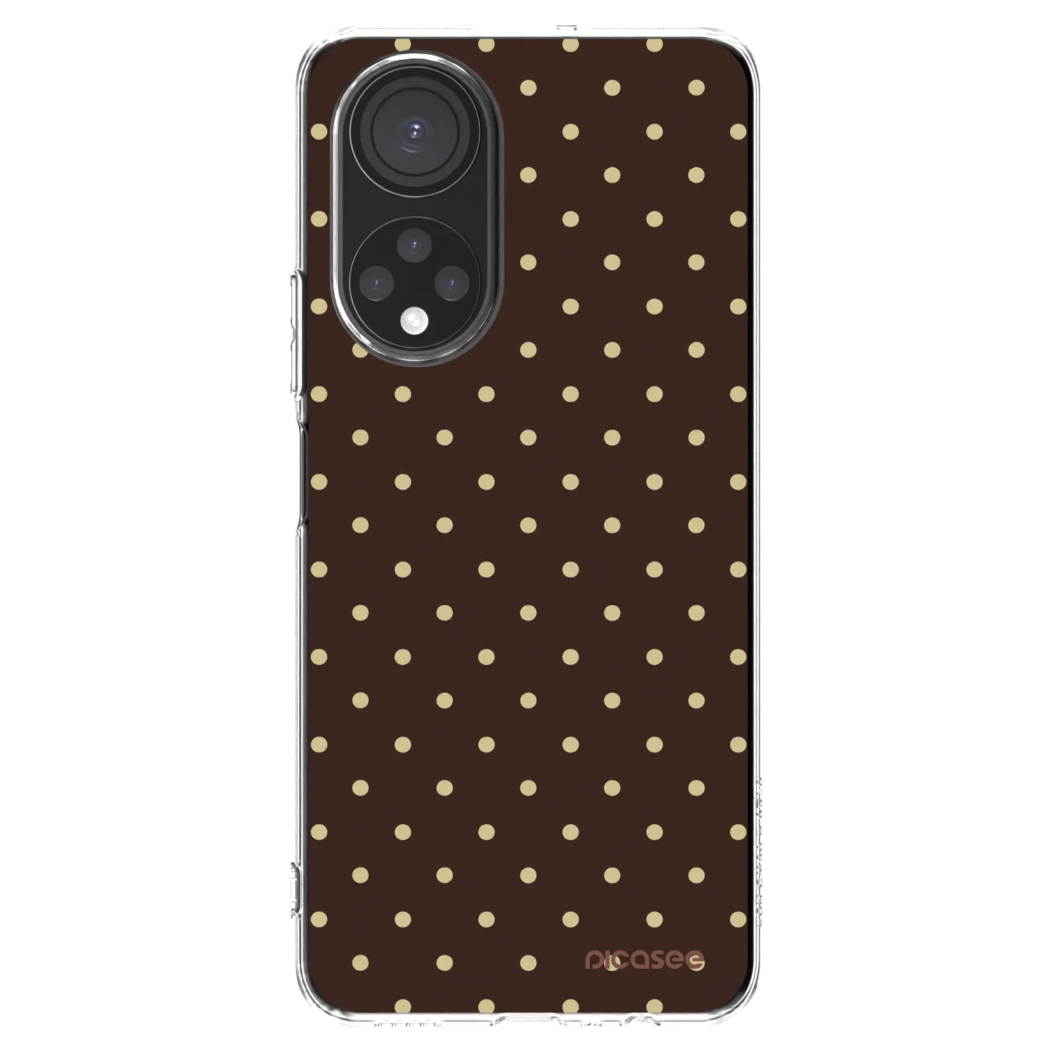 Picasee διαφανής θήκη σιλικόνης Honor X7 - Vanilla Dots & Chocolate