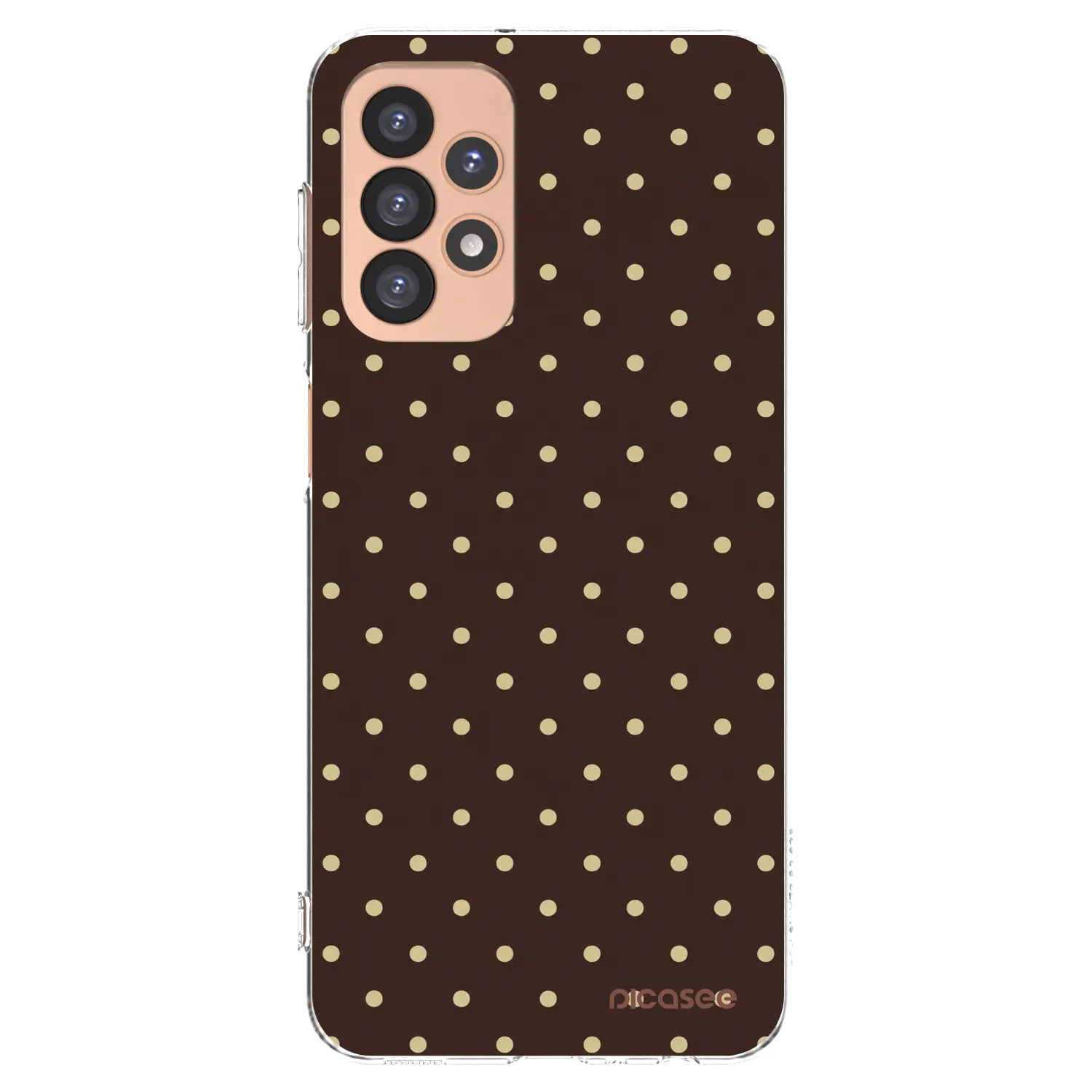Picasee διαφανής θήκη σιλικόνης Samsung Galaxy A23 A236B 5G - Vanilla Dots & Chocolate