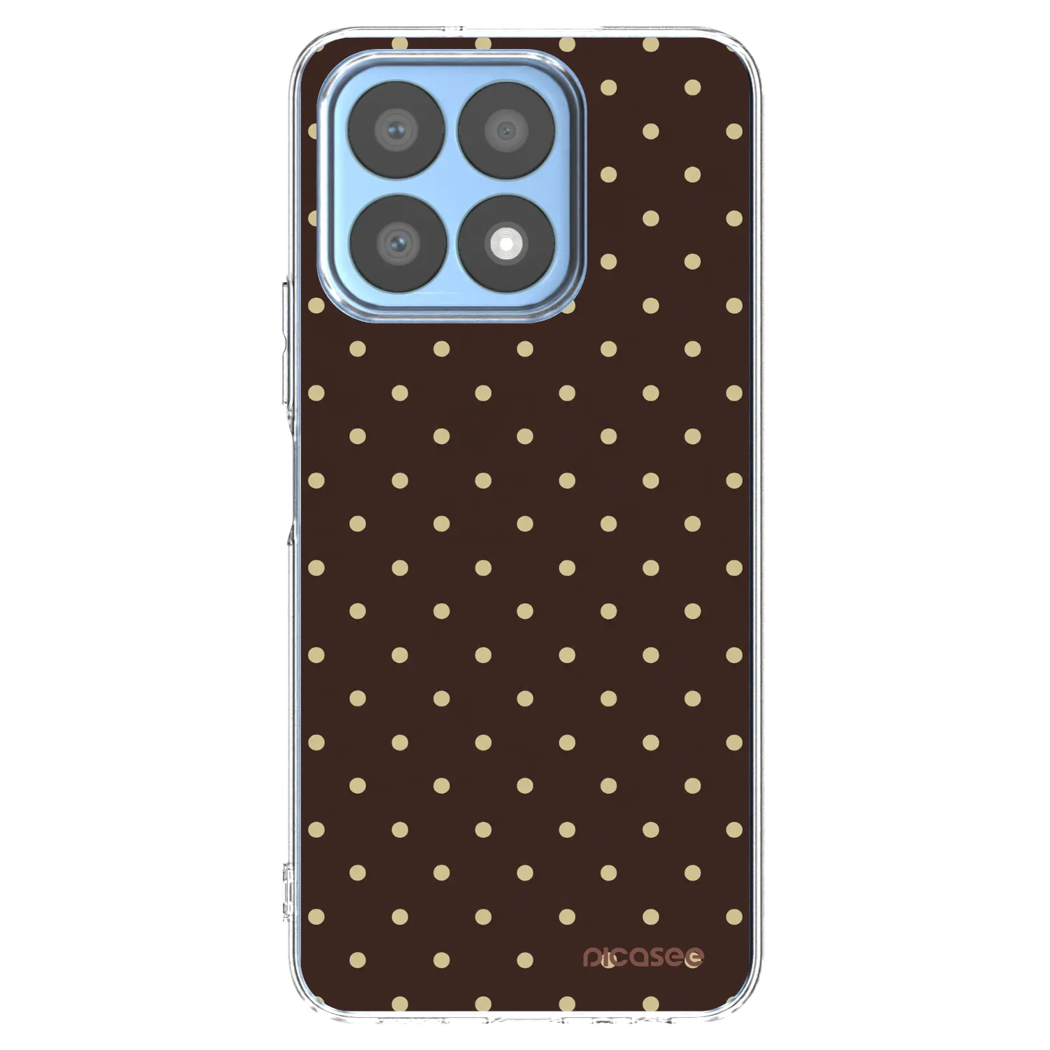 Picasee διαφανής θήκη σιλικόνης Honor X8a - Vanilla Dots & Chocolate