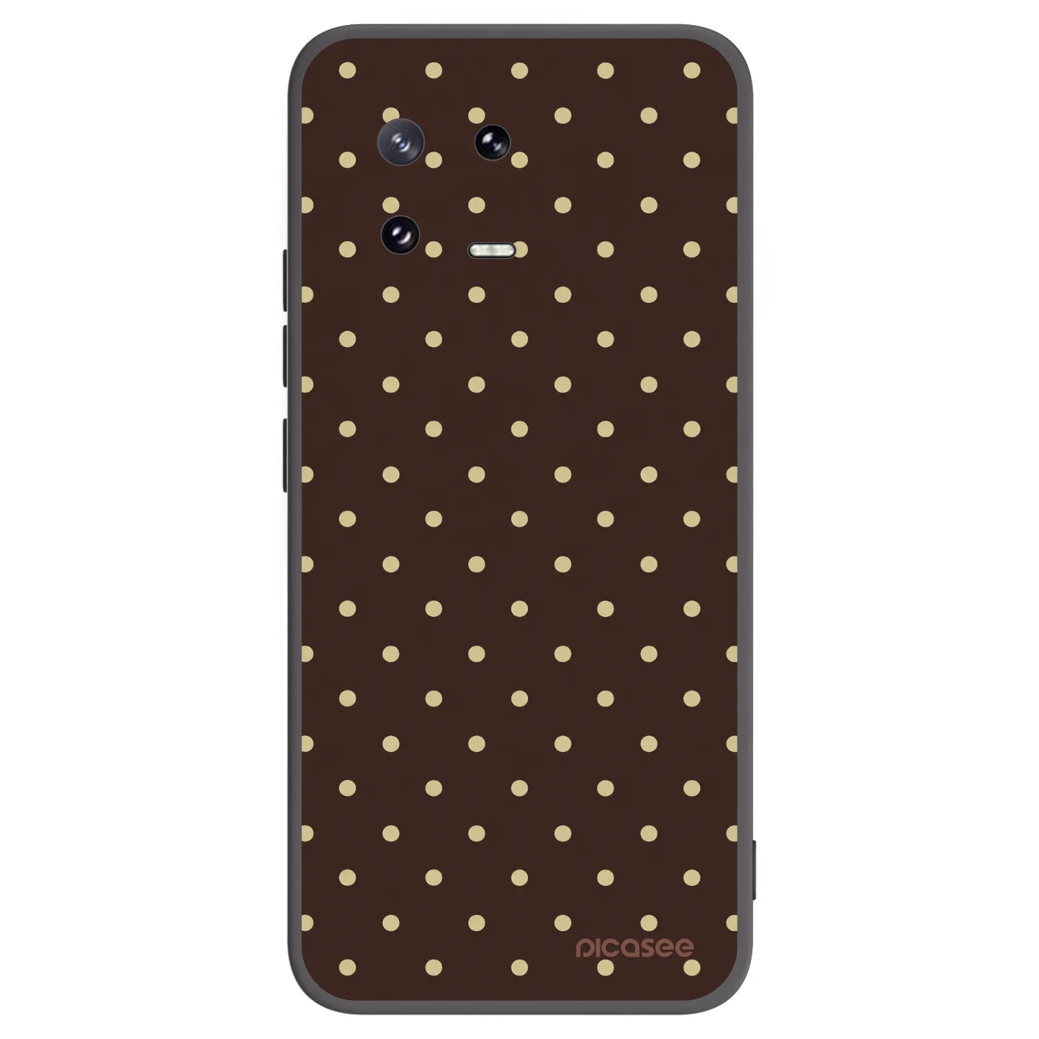 Picasee Μαύρη θήκη σιλικόνης για Xiaomi 13 Pro - Vanilla Dots & Chocolate