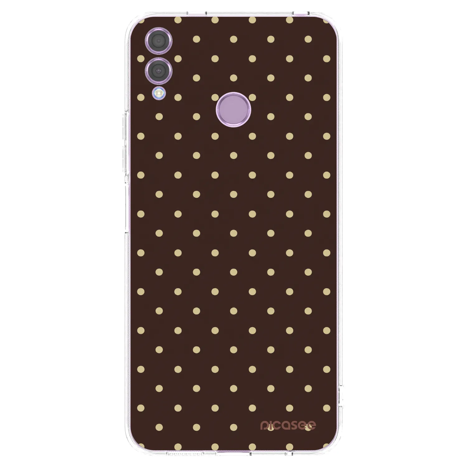 Picasee διαφανής θήκη σιλικόνης Honor 8X - Vanilla Dots & Chocolate