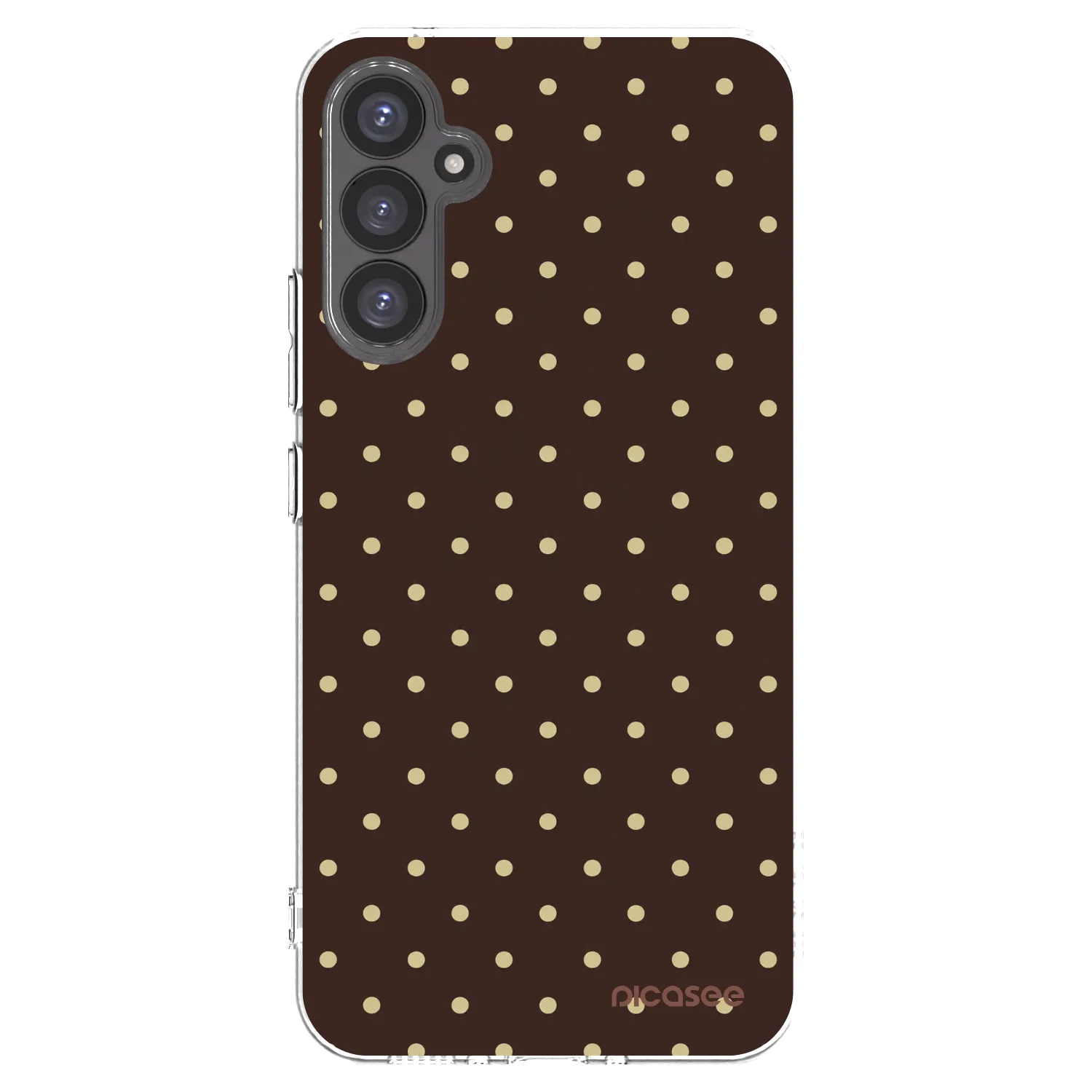 Picasee διαφανής θήκη σιλικόνης Samsung Galaxy A34 5G A346B - Vanilla Dots & Chocolate
