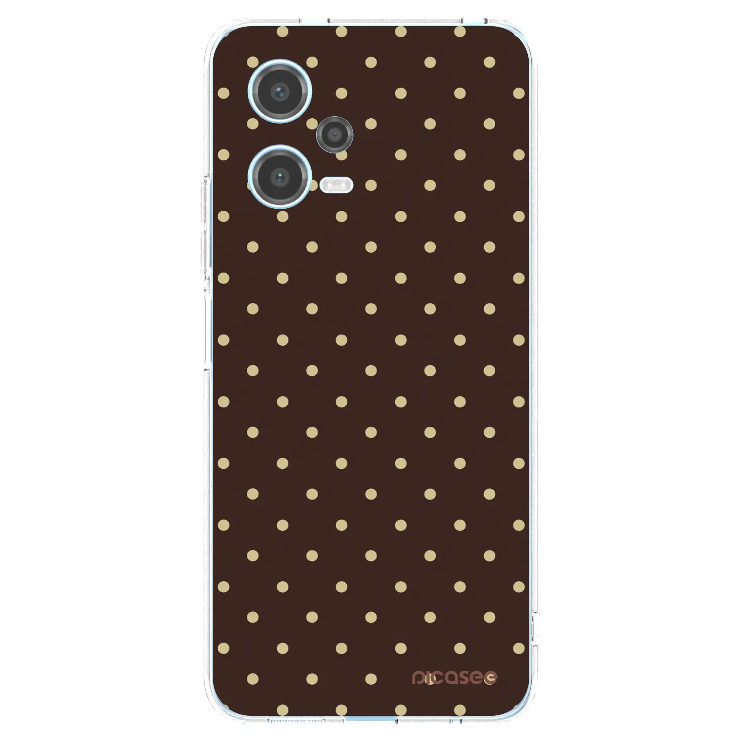 Picasee διαφανής θήκη σιλικόνης Xiaomi Redmi Note 12 5G - Vanilla Dots & Chocolate