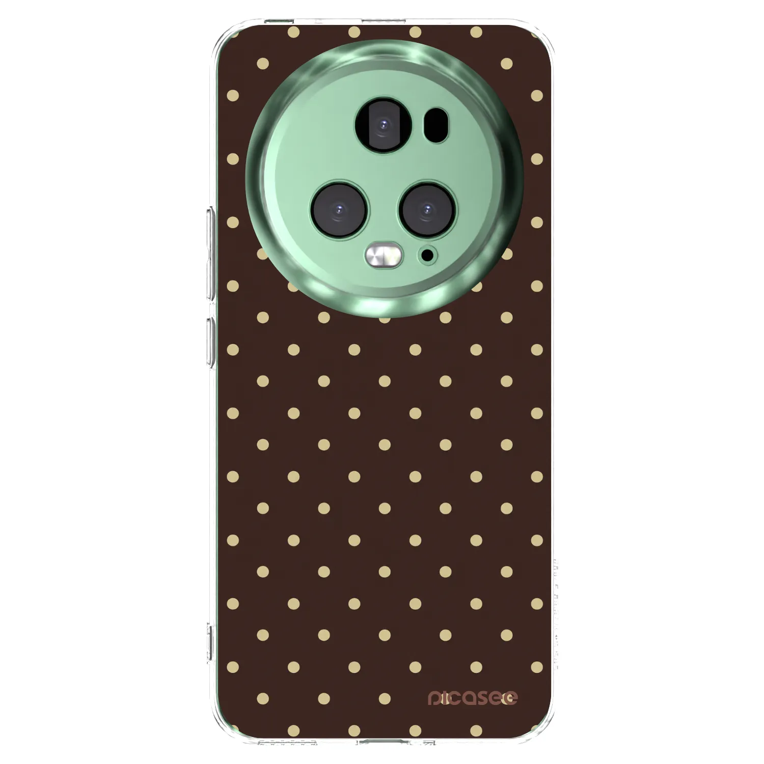 Picasee διαφανής θήκη σιλικόνης Honor Magic5 Pro - Vanilla Dots & Chocolate