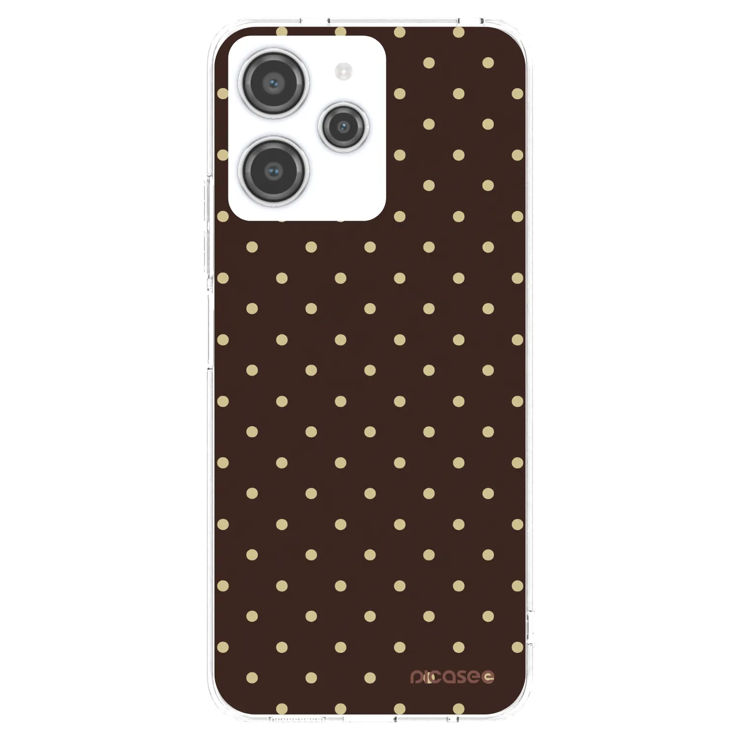 Picasee διαφανής θήκη σιλικόνης Xiaomi Redmi 12 4G - Vanilla Dots & Chocolate