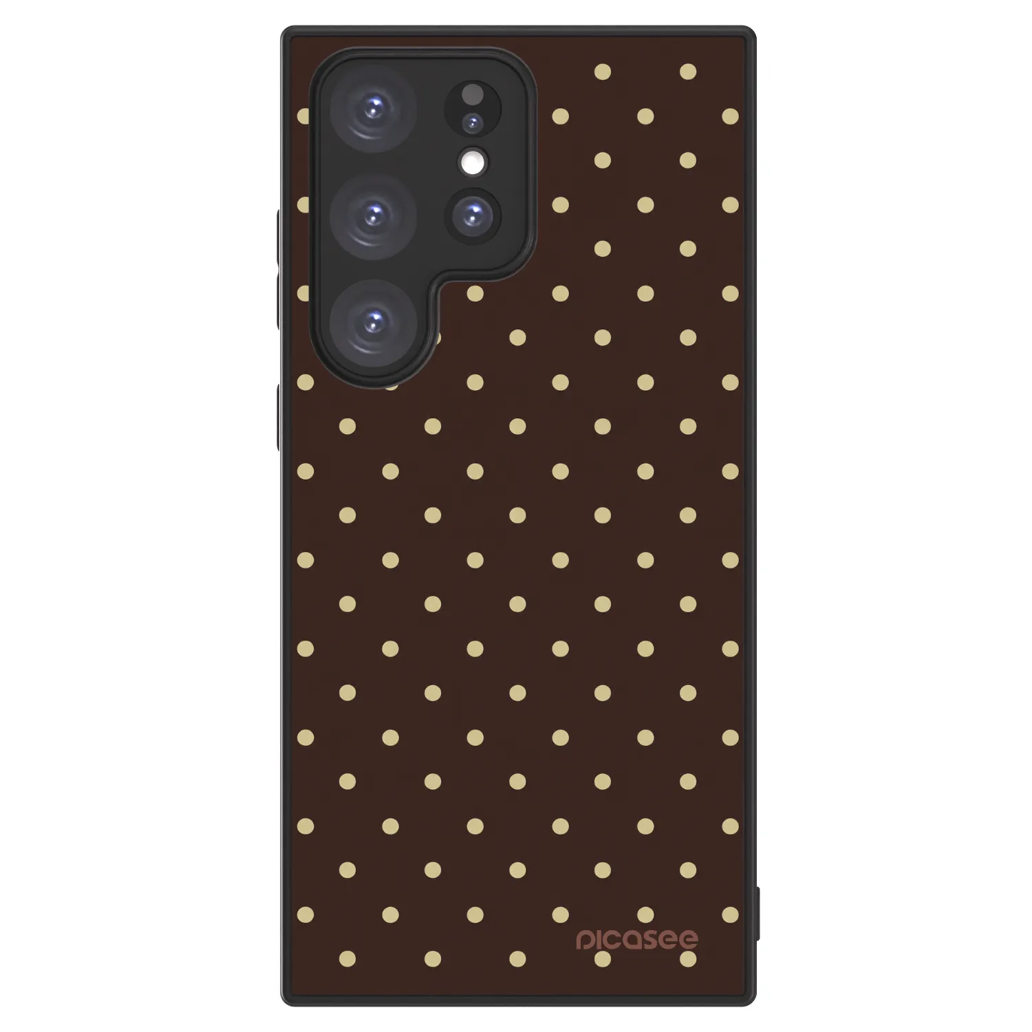 Picasee ULTIMATE CASE PowerShare για Samsung Galaxy S23 Ultra 5G - Vanilla Dots & Chocolate