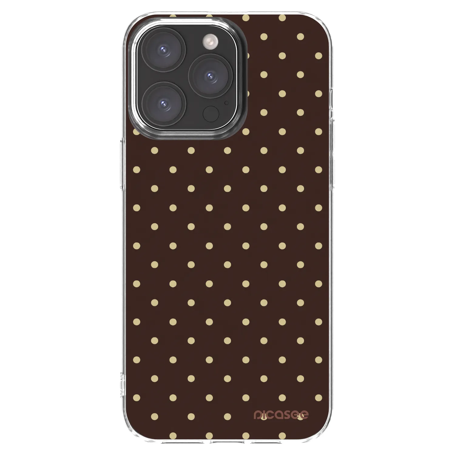 Picasee διαφανής θήκη σιλικόνης Apple iPhone 15 Pro Max - Vanilla Dots & Chocolate