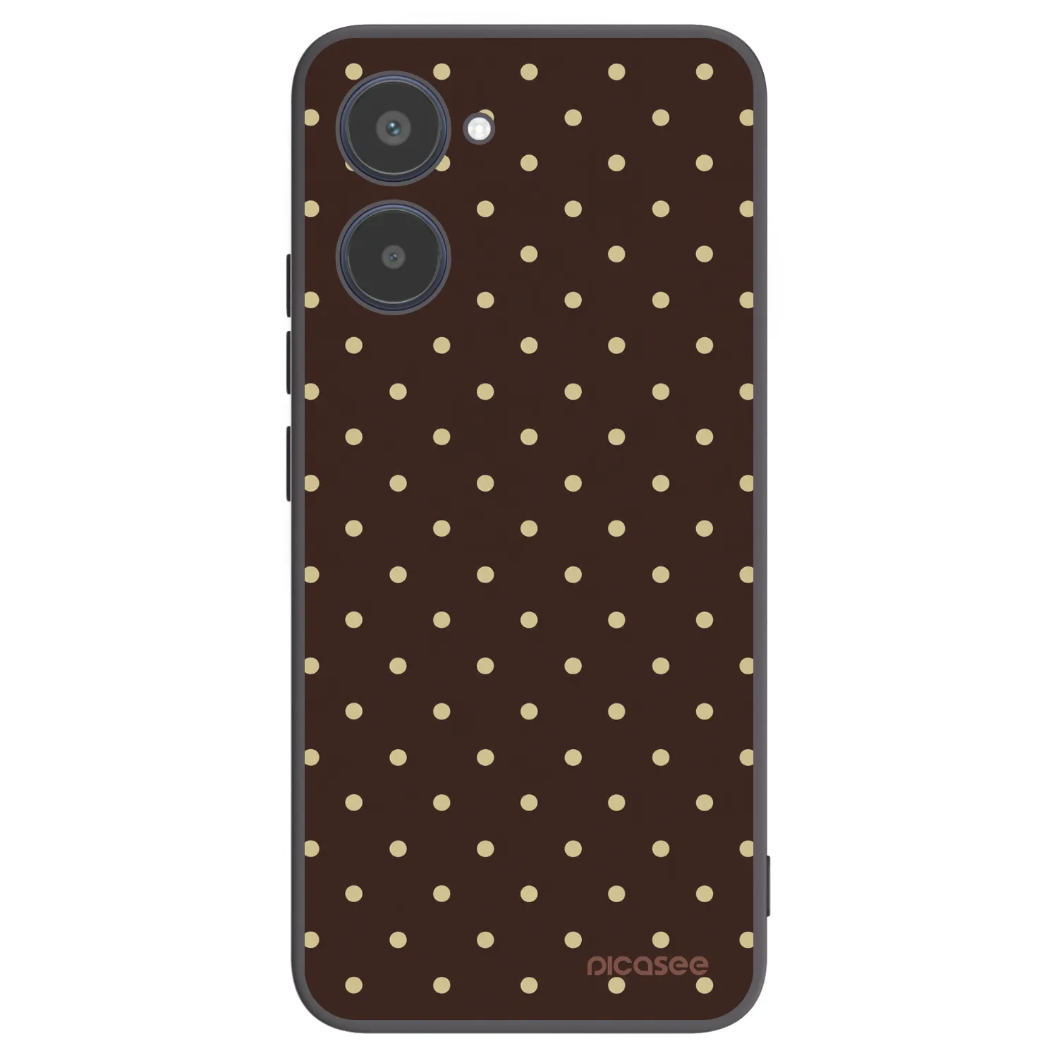 Picasee Μαύρη θήκη σιλικόνης για Realme 10 4G - Vanilla Dots & Chocolate
