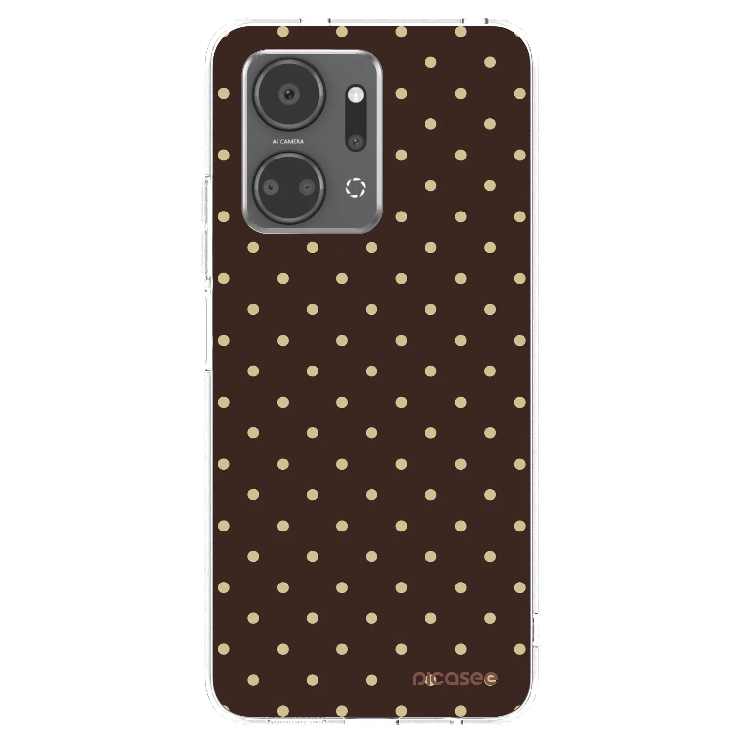 Picasee διαφανής θήκη σιλικόνης Honor X7a - Vanilla Dots & Chocolate