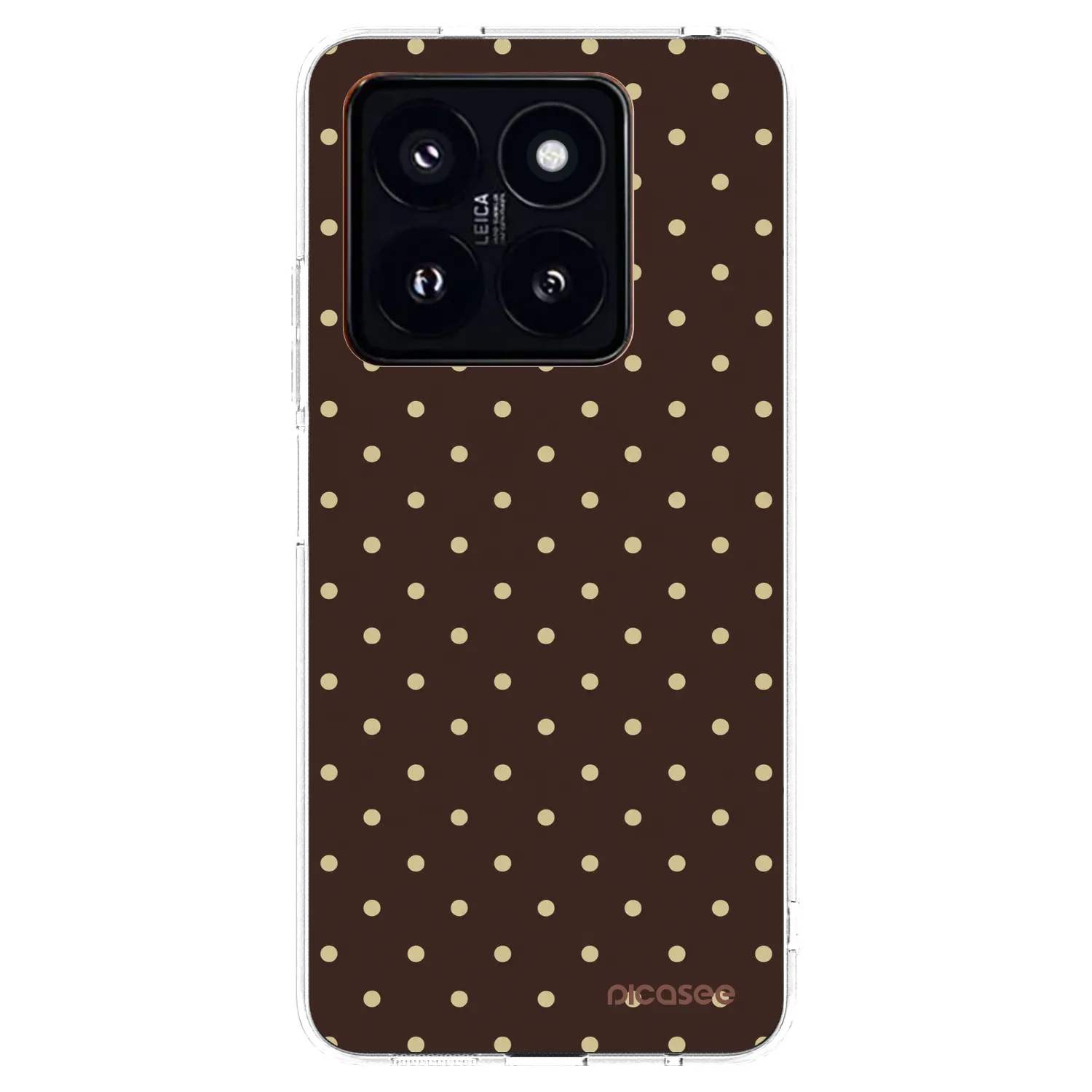 Picasee διαφανής θήκη σιλικόνης Xiaomi 14 Pro - Vanilla Dots & Chocolate