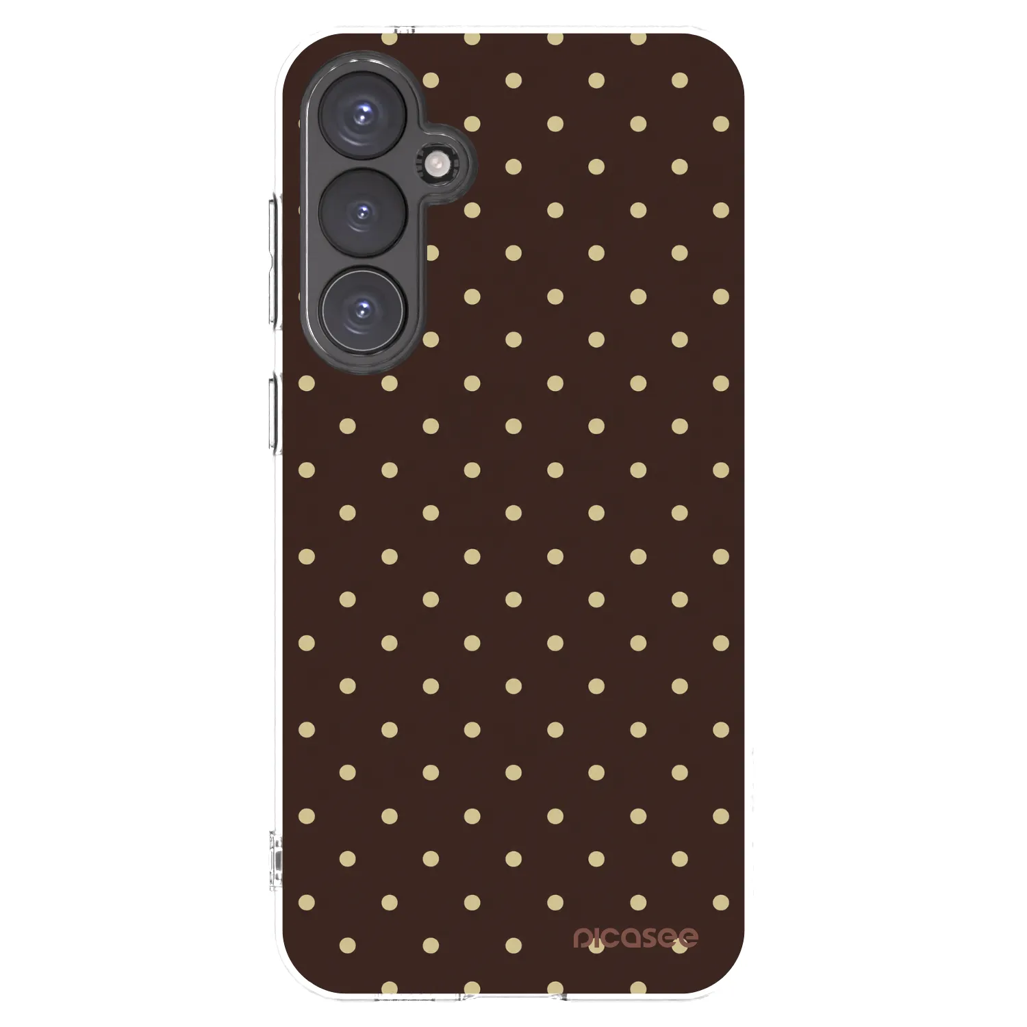 Picasee διαφανής θήκη σιλικόνης Samsung Galaxy S23 FE S711B - Vanilla Dots & Chocolate