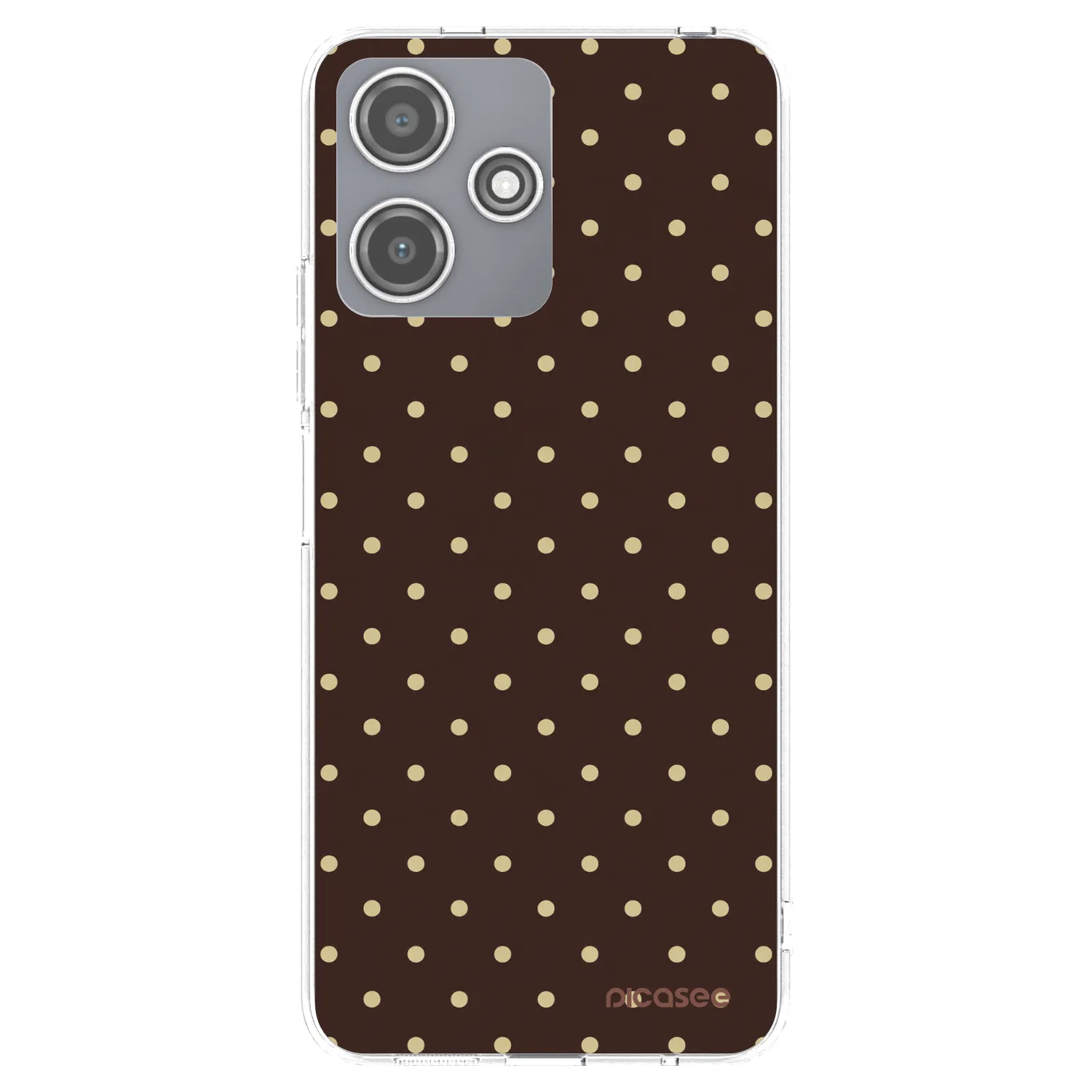 Picasee διαφανής θήκη σιλικόνης Xiaomi Redmi 12 5G - Vanilla Dots & Chocolate