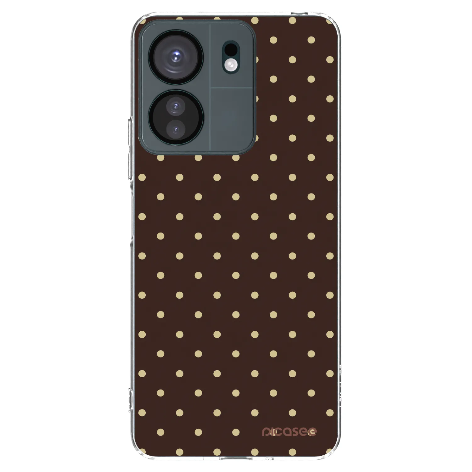 Picasee διαφανής θήκη σιλικόνης Xiaomi Redmi 13C 4G - Vanilla Dots & Chocolate