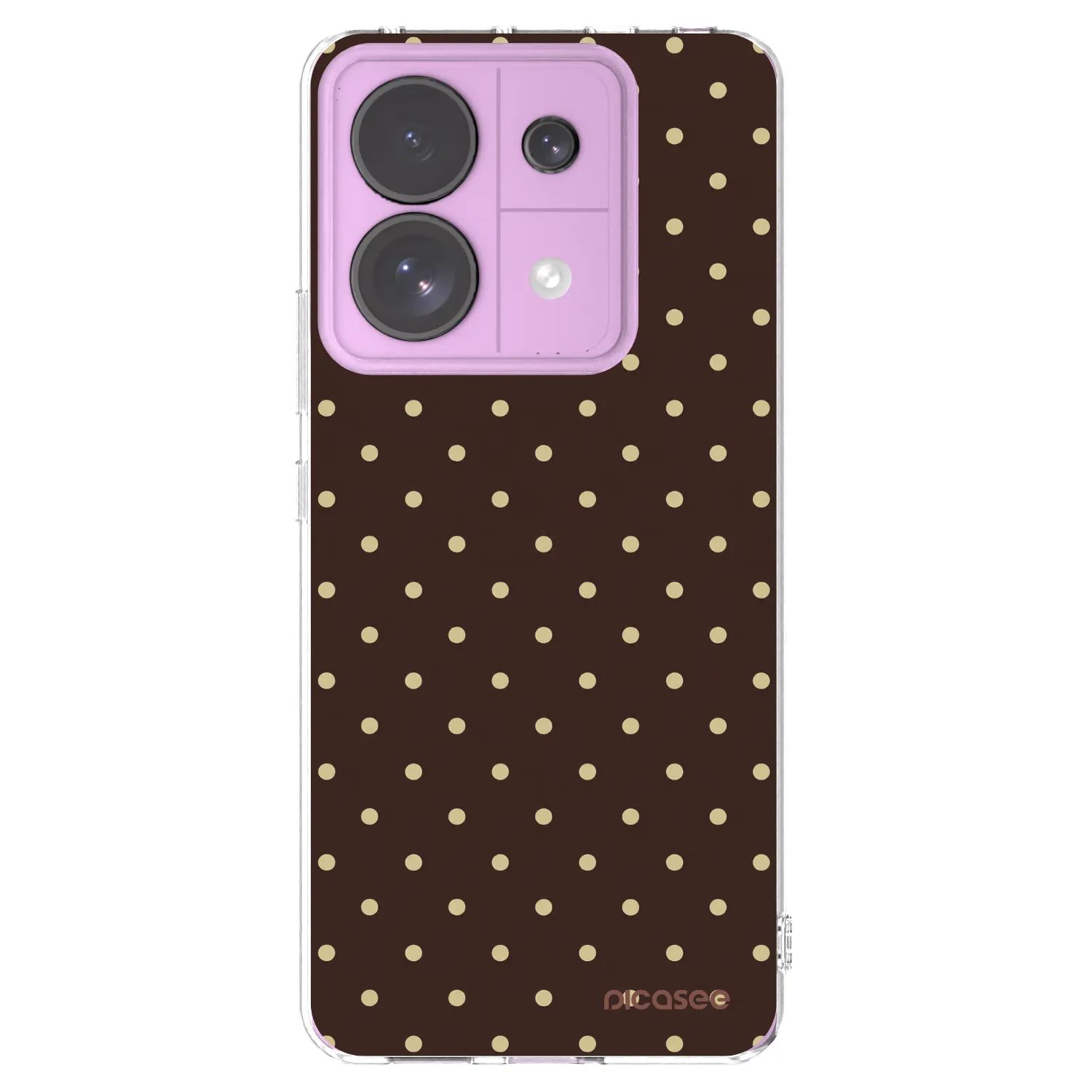 Picasee διαφανής θήκη σιλικόνης Xiaomi Redmi Note 13 Pro 5G - Vanilla Dots & Chocolate