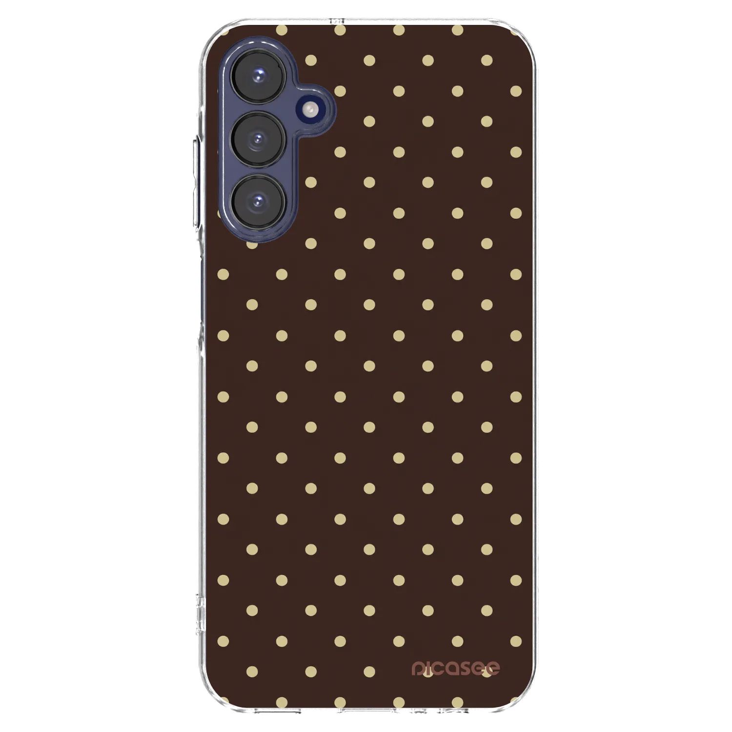 Picasee διαφανής θήκη σιλικόνης Samsung Galaxy A15 A155F 4G - Vanilla Dots & Chocolate
