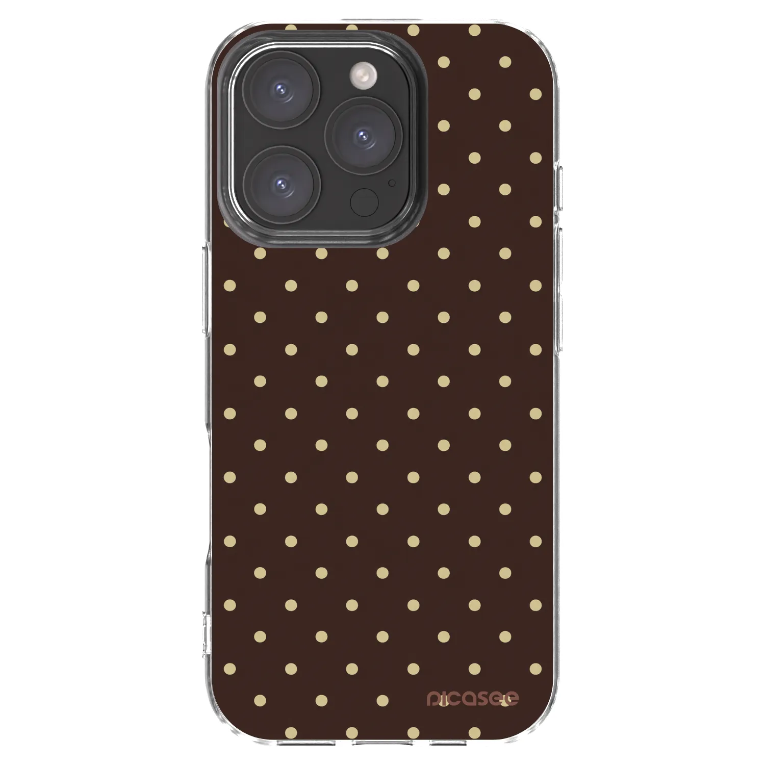 Picasee διαφανής θήκη σιλικόνης Apple iPhone 16 Pro - Vanilla Dots & Chocolate