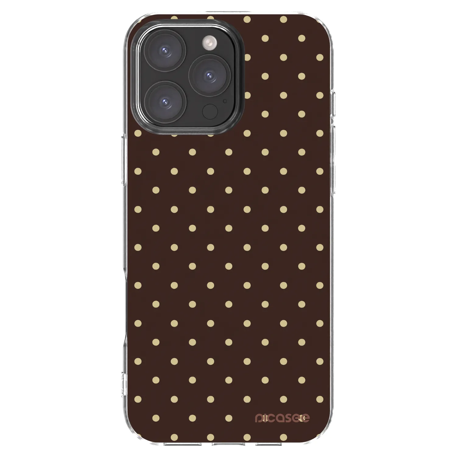 Picasee διαφανής θήκη σιλικόνης Apple iPhone 16 Pro Max - Vanilla Dots & Chocolate