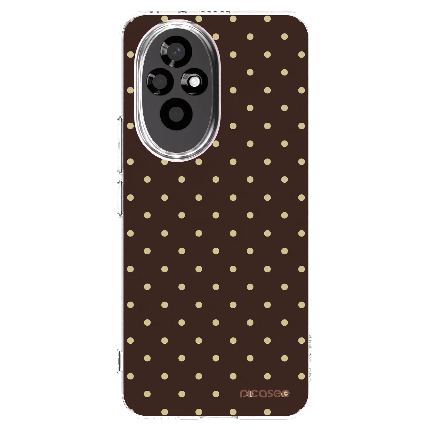 Picasee διαφανής θήκη σιλικόνης Honor 200 5G - Vanilla Dots & Chocolate