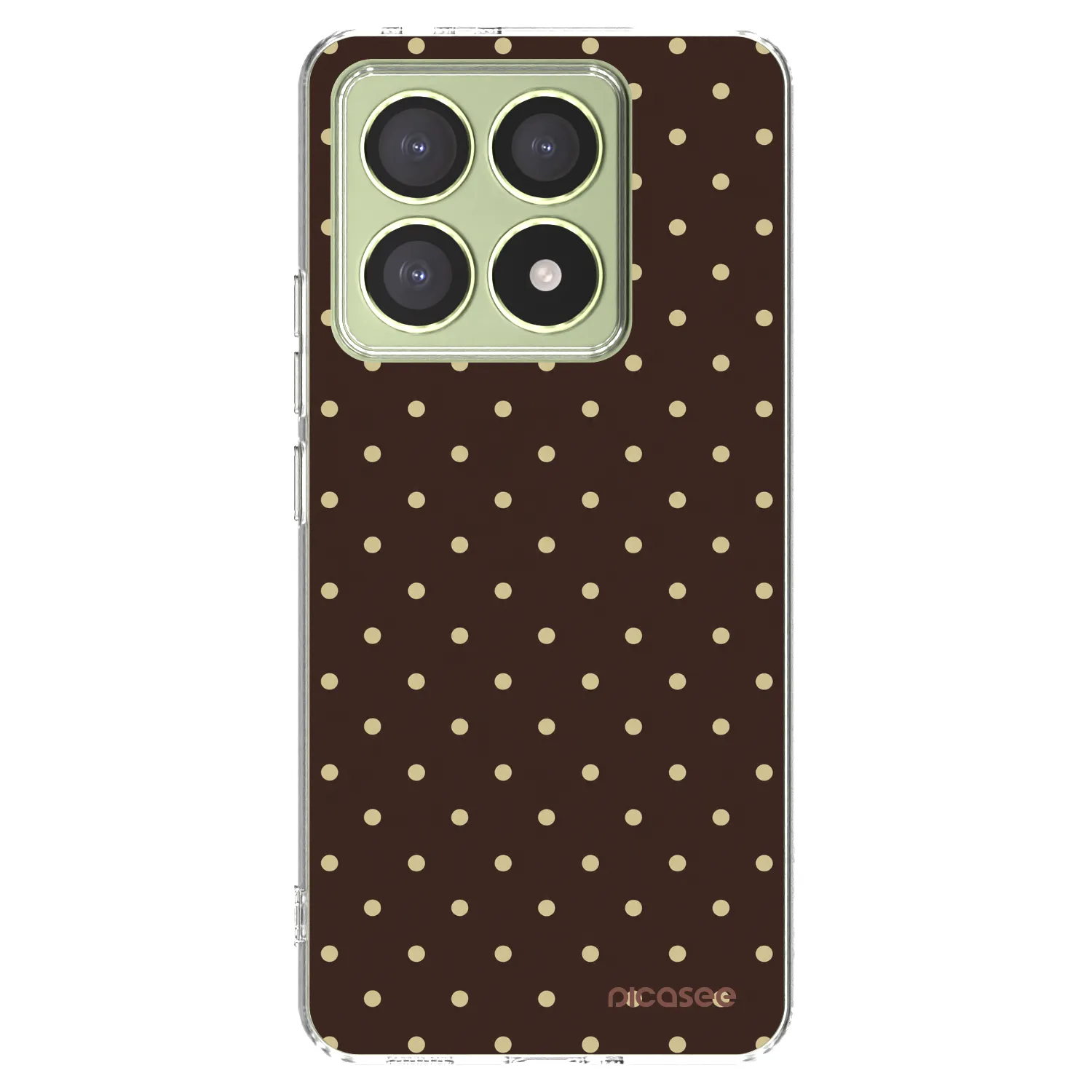 Picasee διαφανής θήκη σιλικόνης Xiaomi 14T - Vanilla Dots & Chocolate