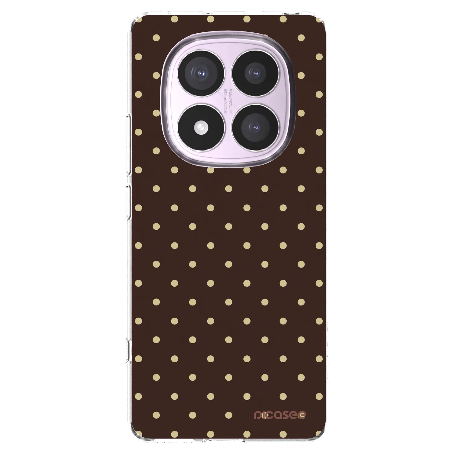 Picasee διαφανής θήκη σιλικόνης Xiaomi Redmi Note 14 Pro 5G - Vanilla Dots & Chocolate