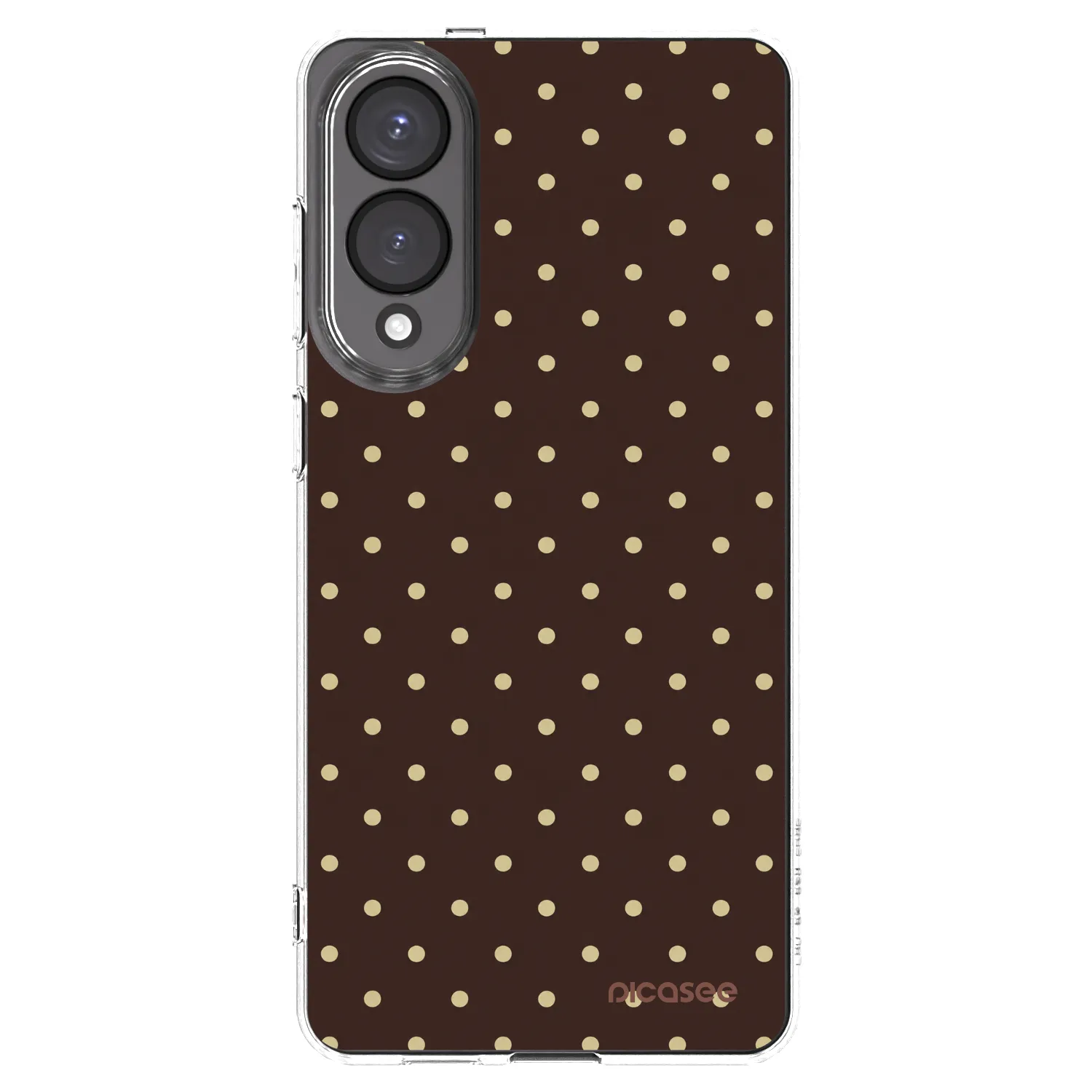 Picasee διαφανής θήκη σιλικόνης Samsung Galaxy S25 Edge 5G - Vanilla Dots & Chocolate