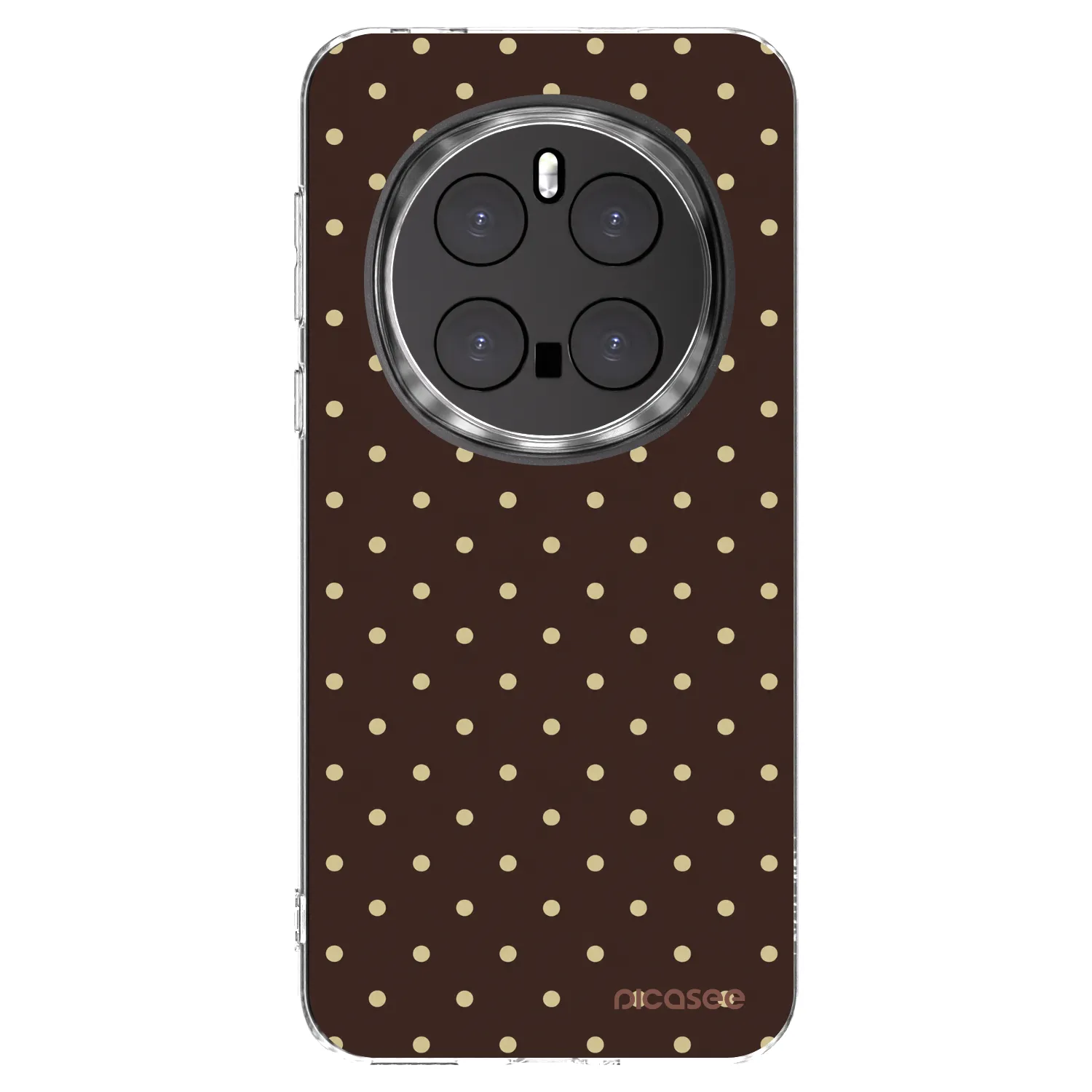 Picasee διαφανής θήκη σιλικόνης Honor Magic7 Pro 5G - Vanilla Dots & Chocolate