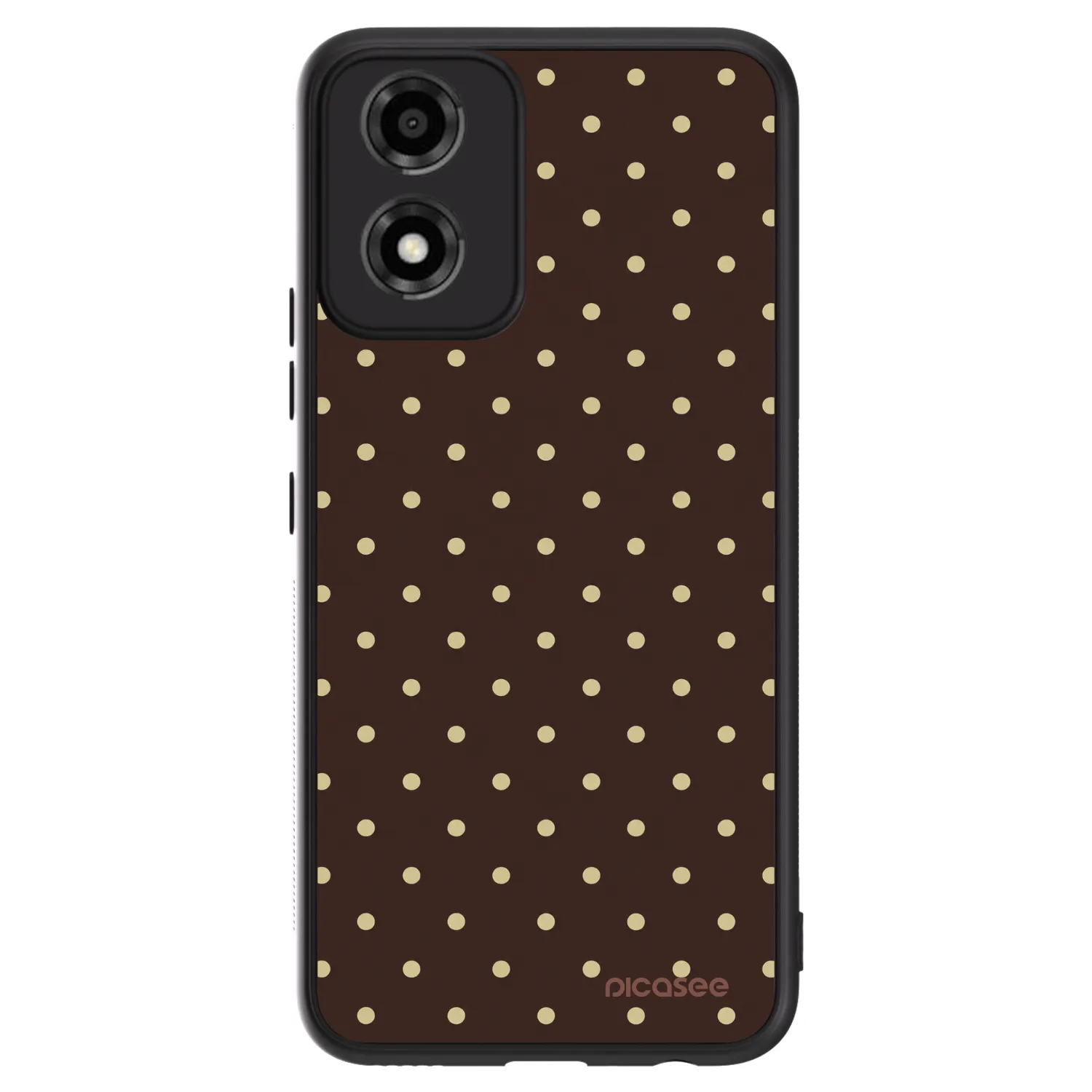 Picasee ULTIMATE CASE για Motorola Moto E14 - Vanilla Dots & Chocolate