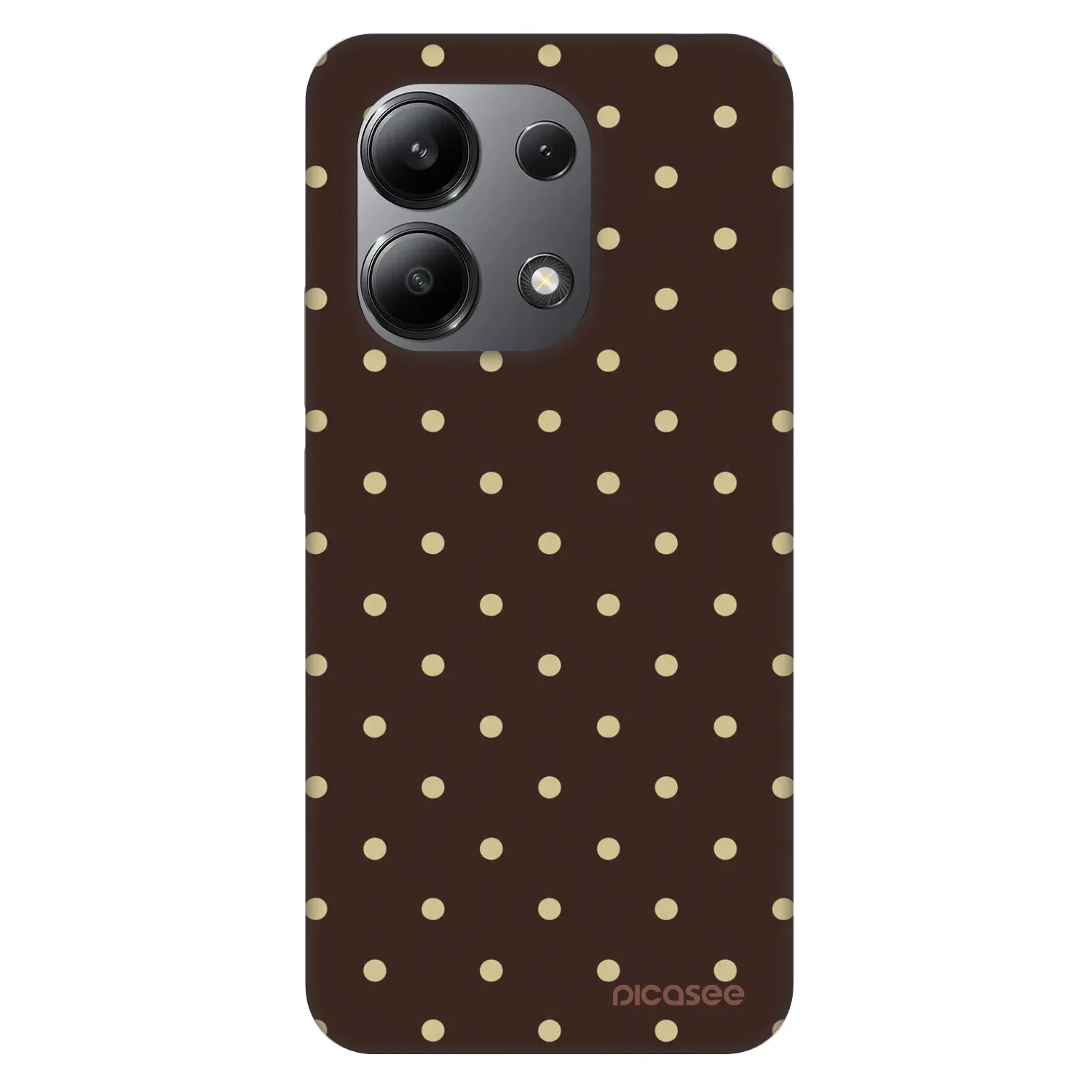Picasee Fashion Case για Xiaomi Redmi Note 13 4G - Vanilla Dots & Chocolate
