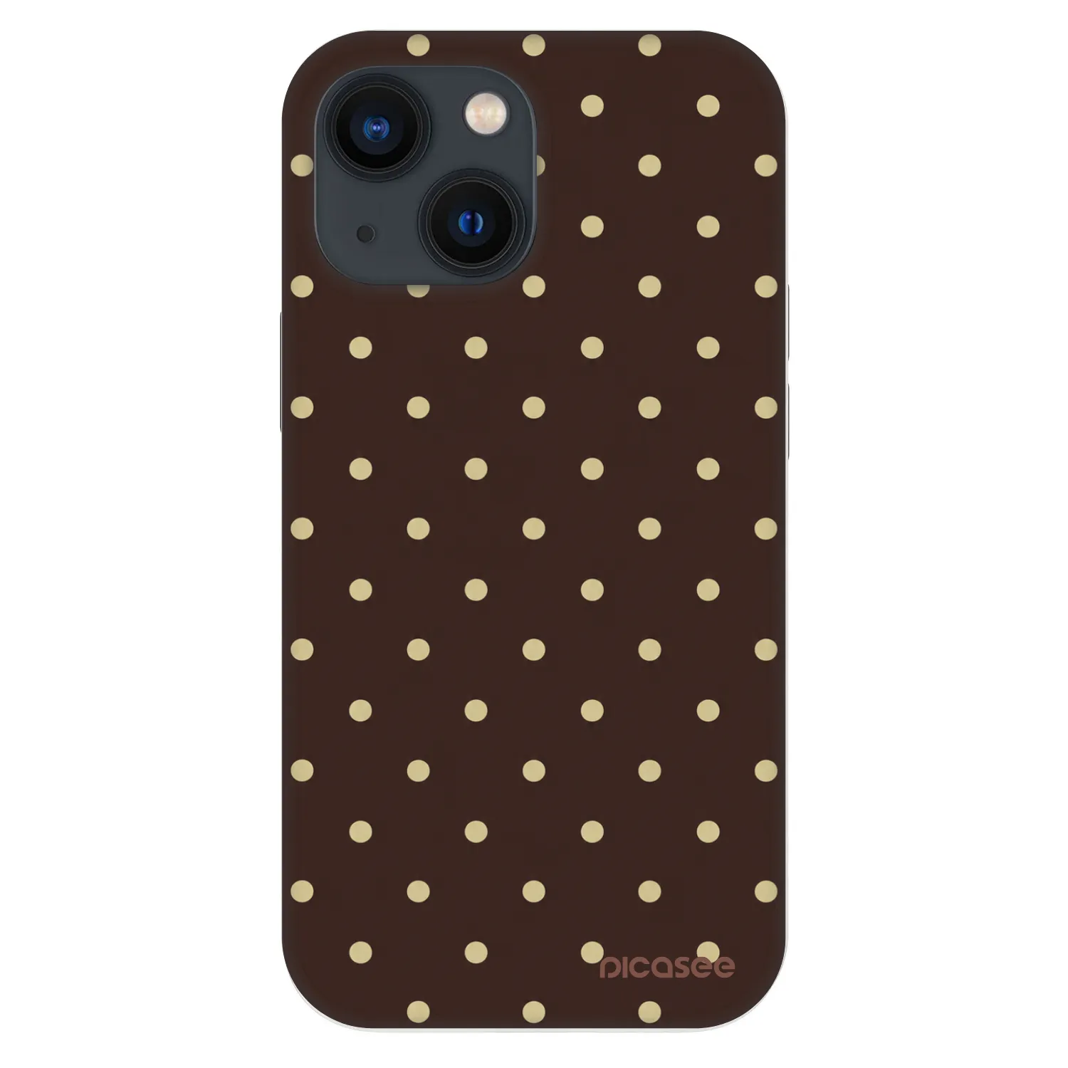 Picasee Fashion Case για Apple iPhone 13 mini - Vanilla Dots & Chocolate