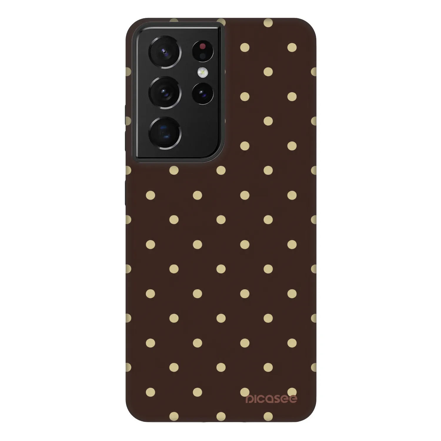 Picasee Fashion Case για Samsung Galaxy S21 Ultra 5G G998B - Vanilla Dots & Chocolate